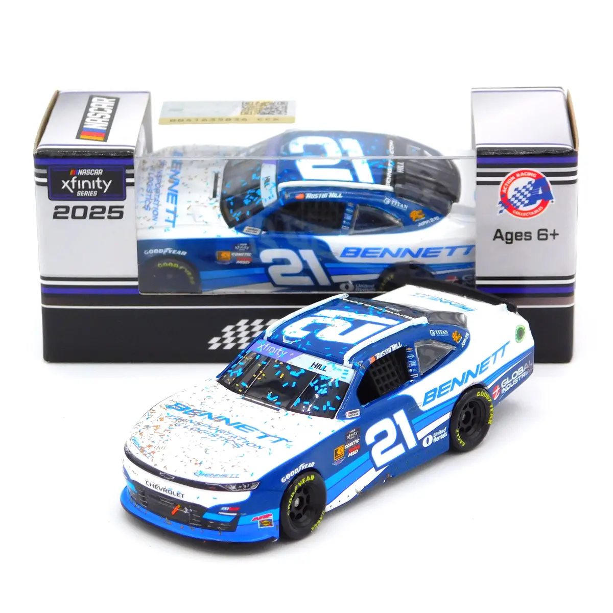 Austin Hill 2025 Bennett Transportation & Logistics Atlanta Win 1:64 Nascar Diecast 1