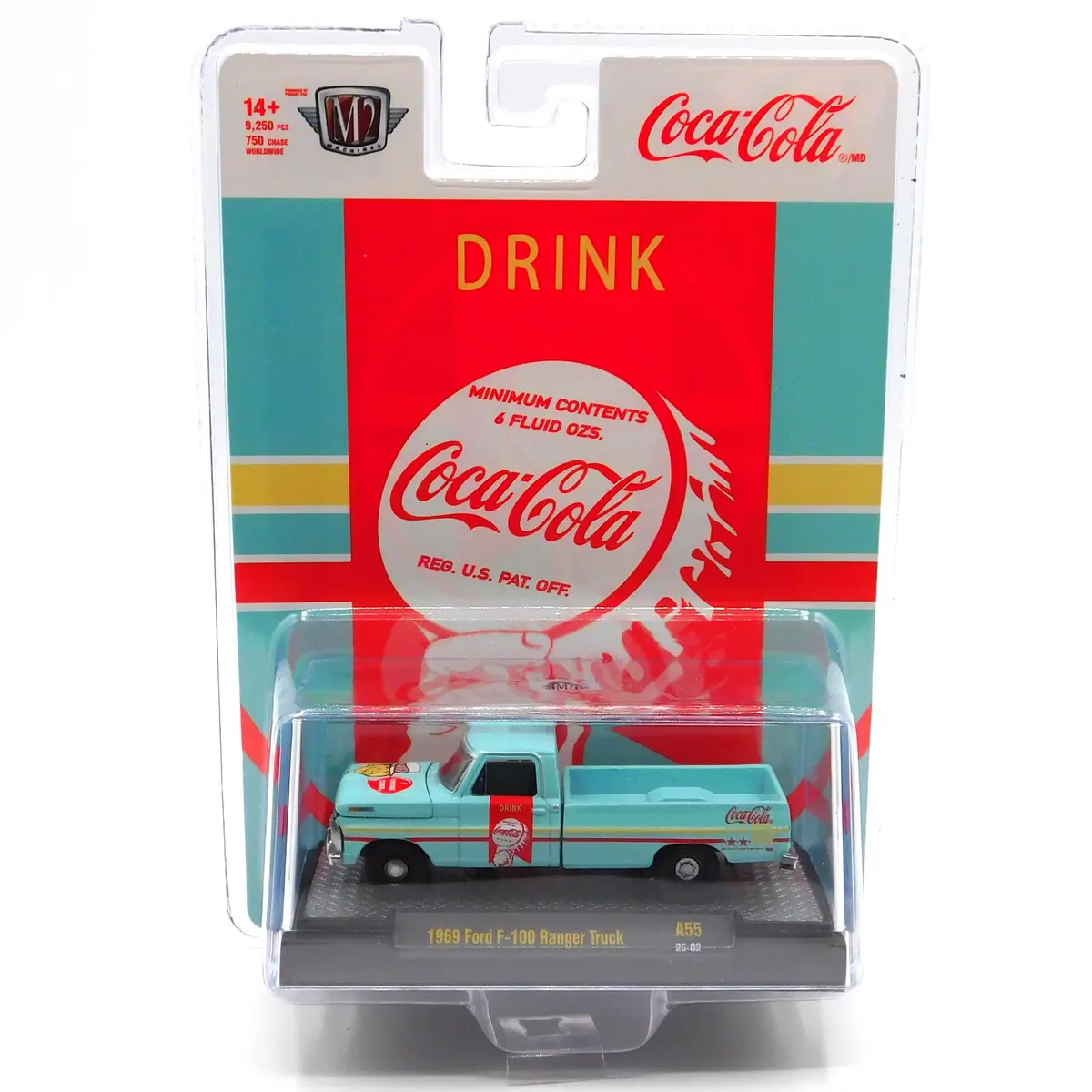 1969 Ford F-100 M2 Machines 1:64 Scale Coca-Cola A55 1