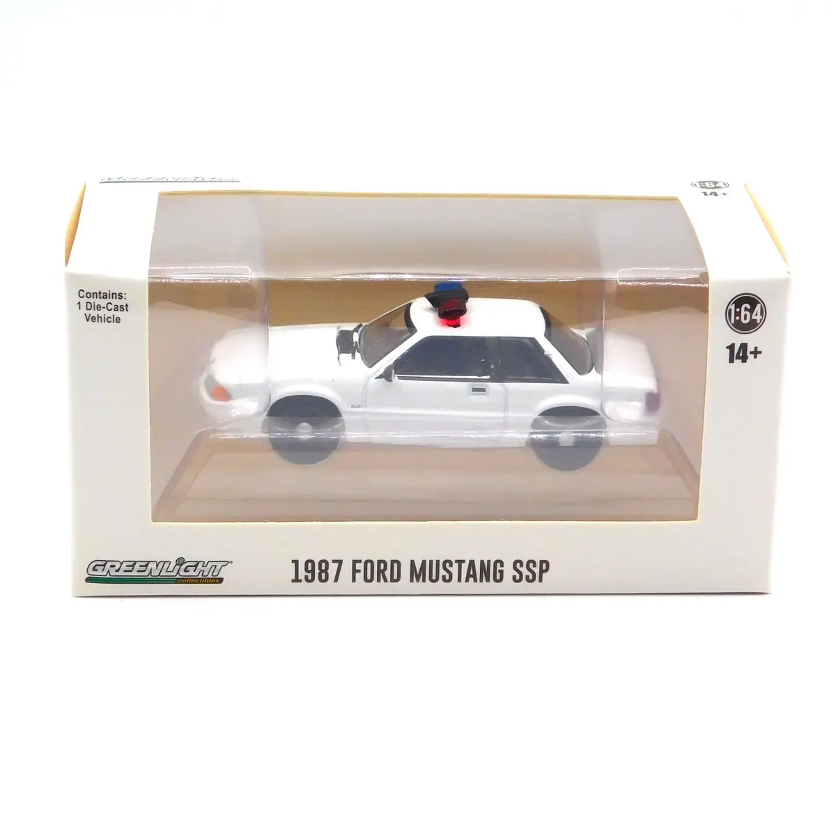 1987 Ford Mustang Ssp Light Bar 1:64 Diecast Hobby Exclusive 1