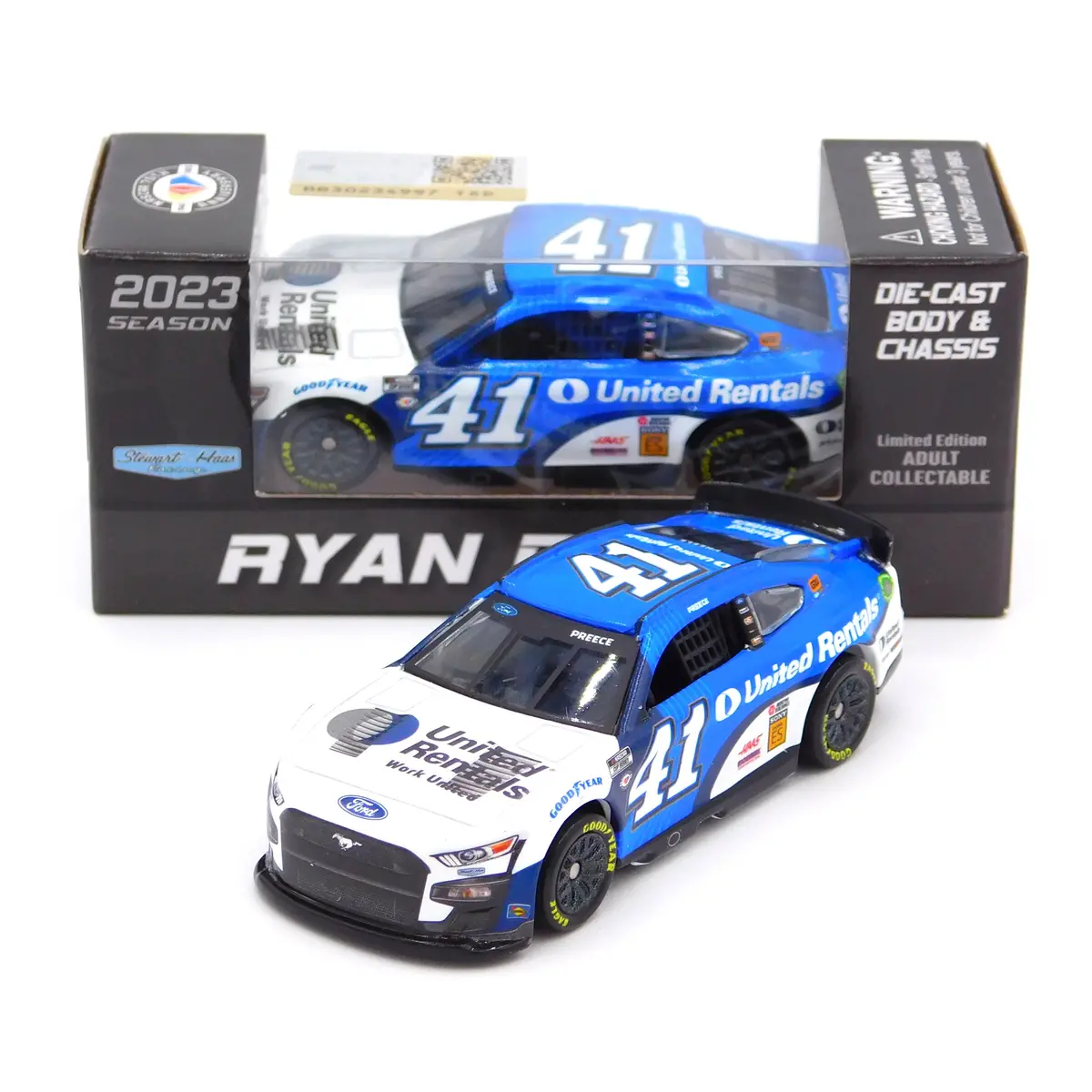 Ryan Preece 2023 United Rentals Diecast Chassis 1:64 Nascar Diecast 1