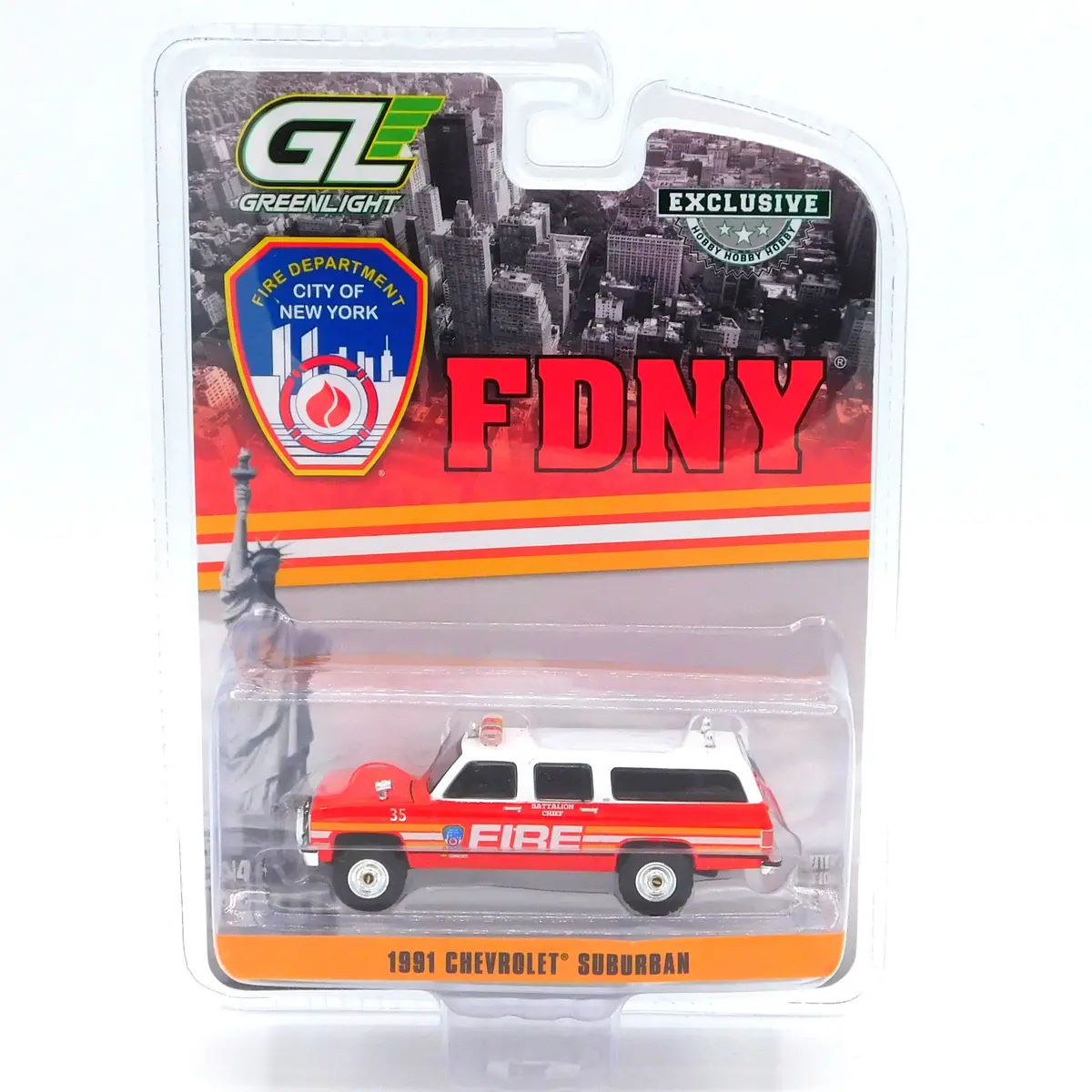 1991 Chevrolet Suburban Fdny Battalion Chief 1:64 Diecast 1