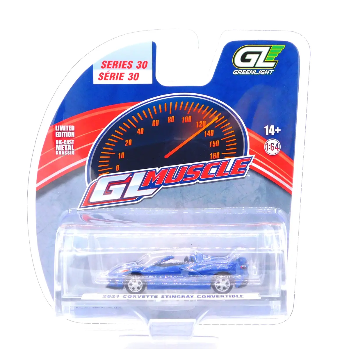 2021 Corvette Stingray Convertible 1:64 Diecast Greenlight Muscle Series 30 1