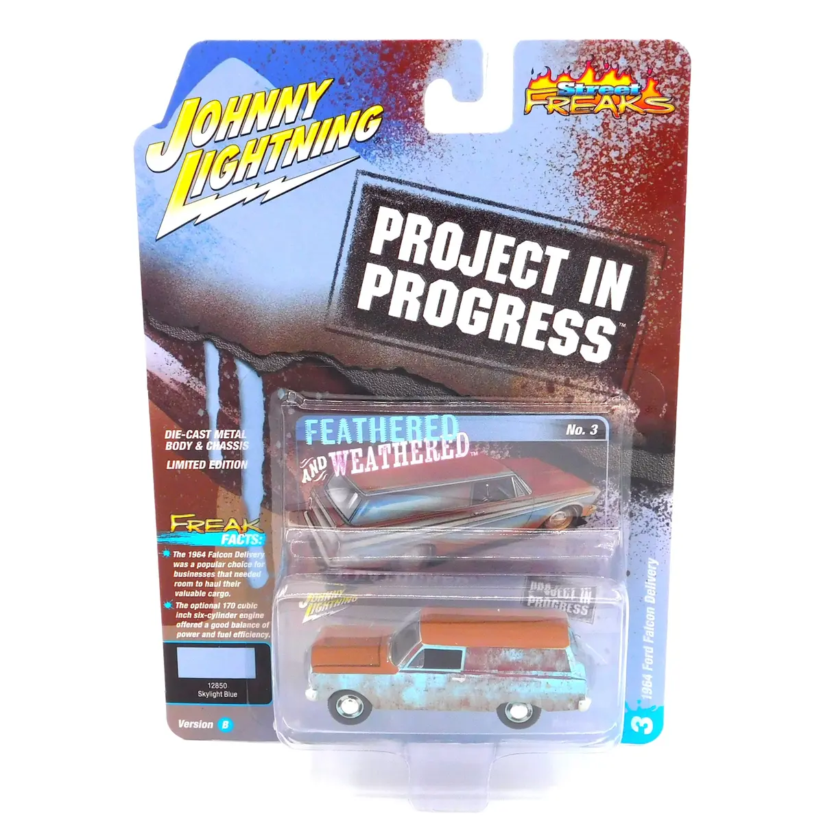 1964 Ford Falcon Delivery Blue Johnny Lightning Street Freaks 1:64 Scale 1