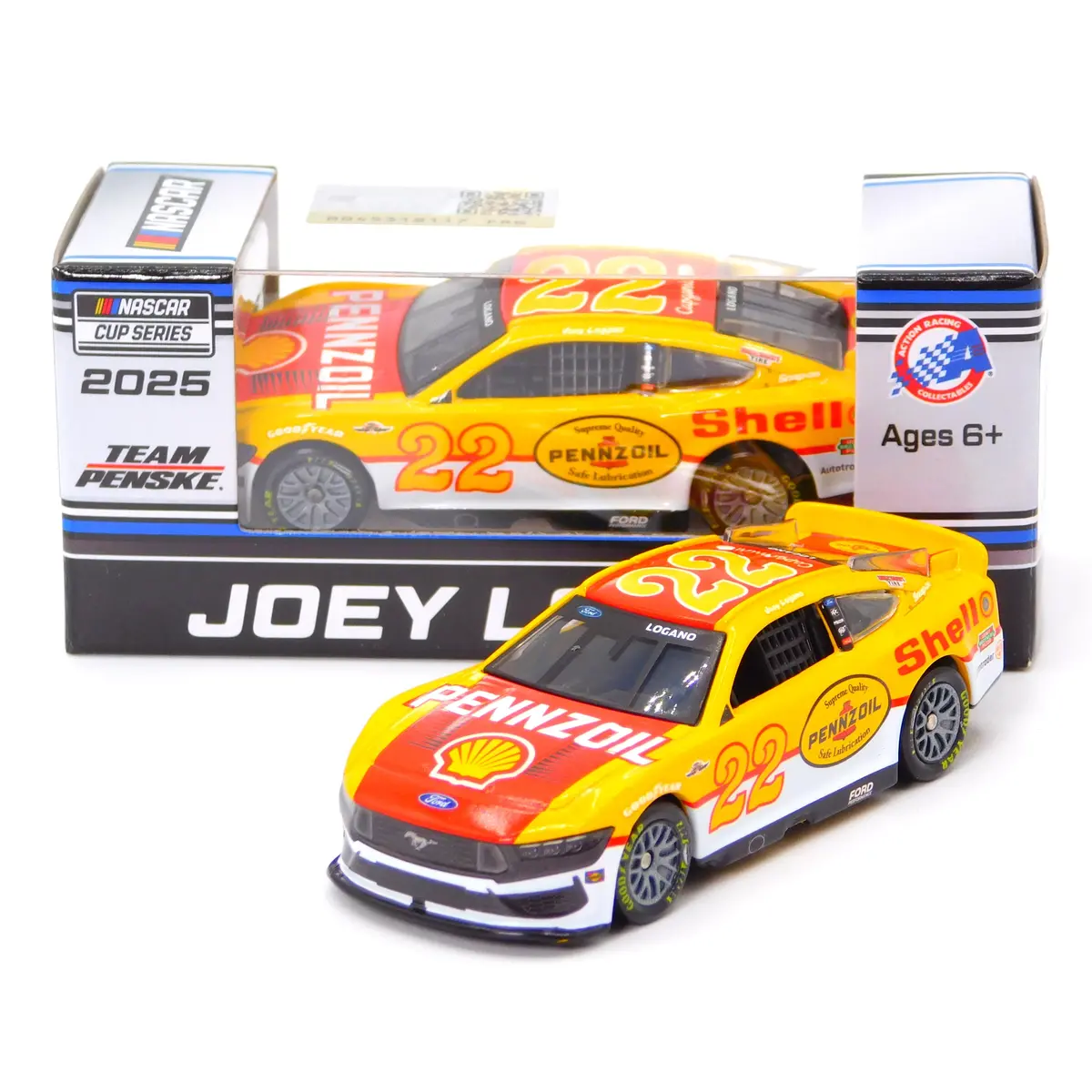 Joey Logano 2025 Shell-Pennzoil Throwback 1:64 Nascar Diecast 1