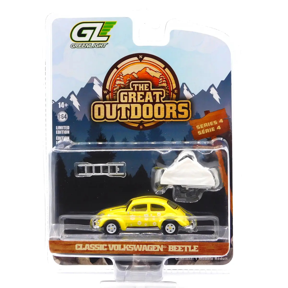 Classic Volkswagen Beetle The Great Outdoors Series 4 1:64 Diecast 1