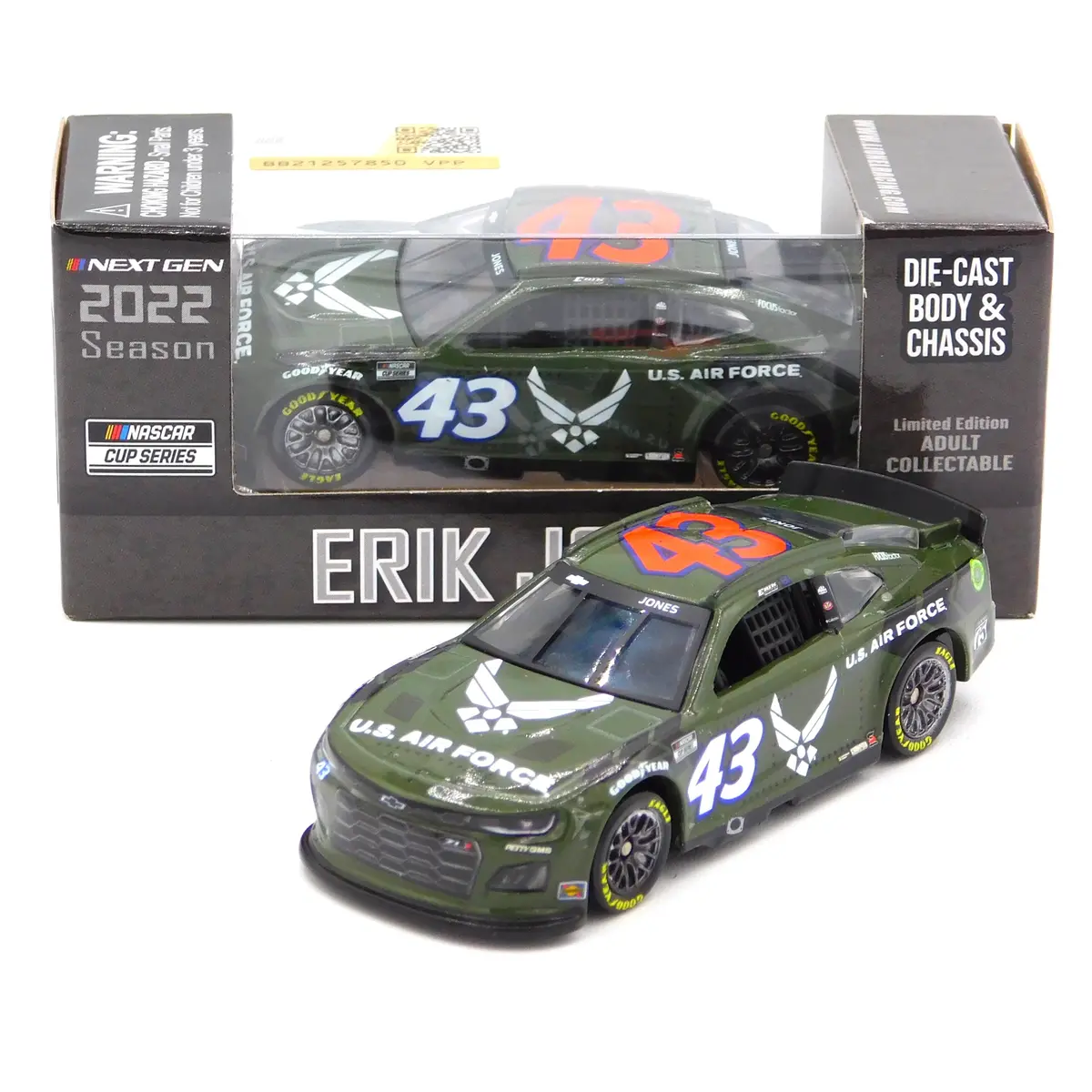 Erik Jones 2022 U.S. Air Force Diecast Chassis 1:64 Nascar Diecast 1