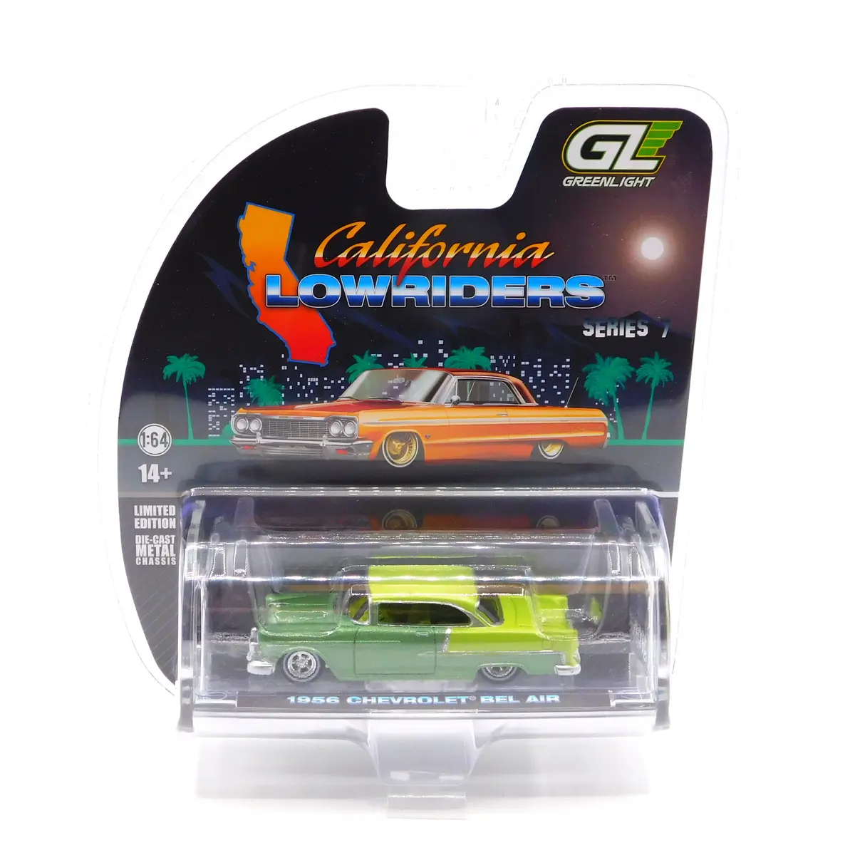 1956 Chevrolet Bel Air California Lowriders Series 7 1:64 Diecast 1