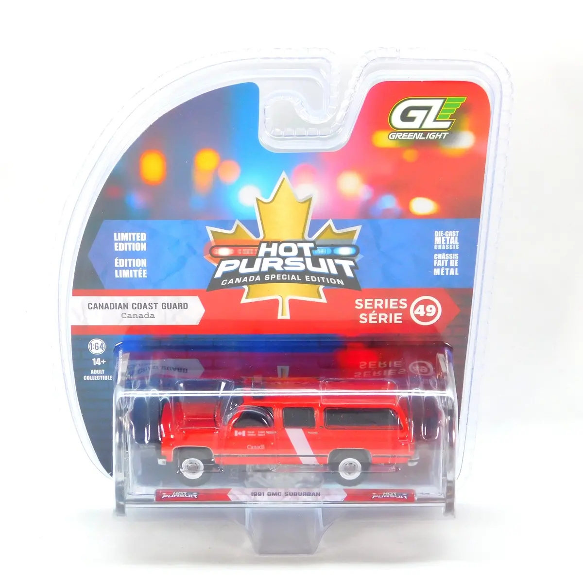1991 Gmc Suburban Hot Pursuit Canada Special Coast Guard 1:64 Diecast 1