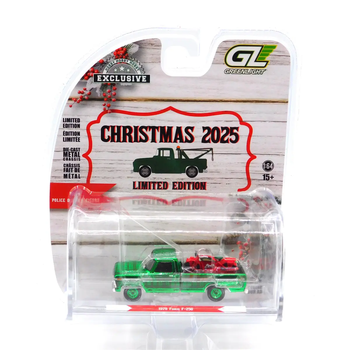Green Machine 1978 Ford F-250 2025 Christmas Hobby Exclusive 1:64 Diecast 1
