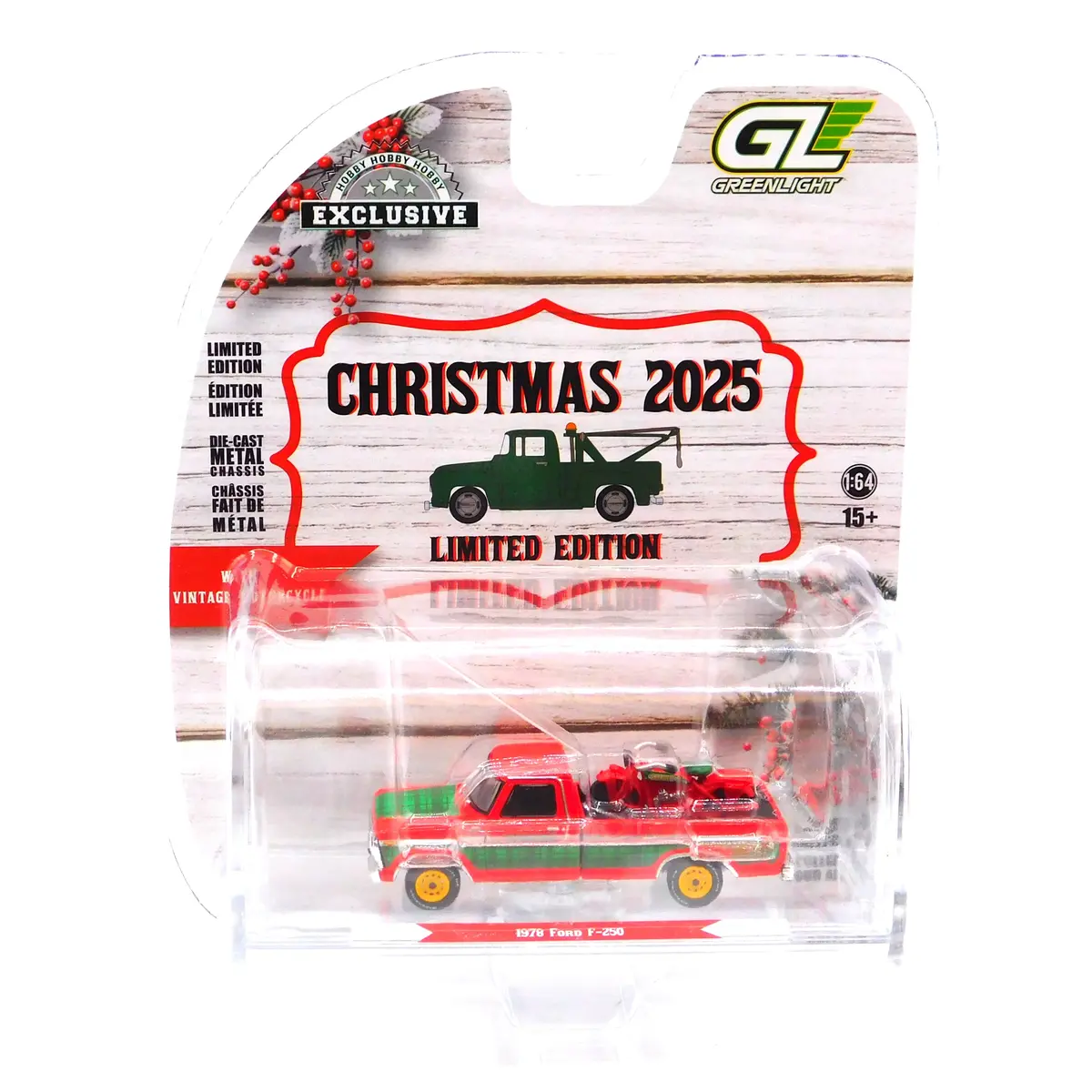 1978 Ford F-250 2025 Christmas Hobby Exclusive 1:64 Diecast 1