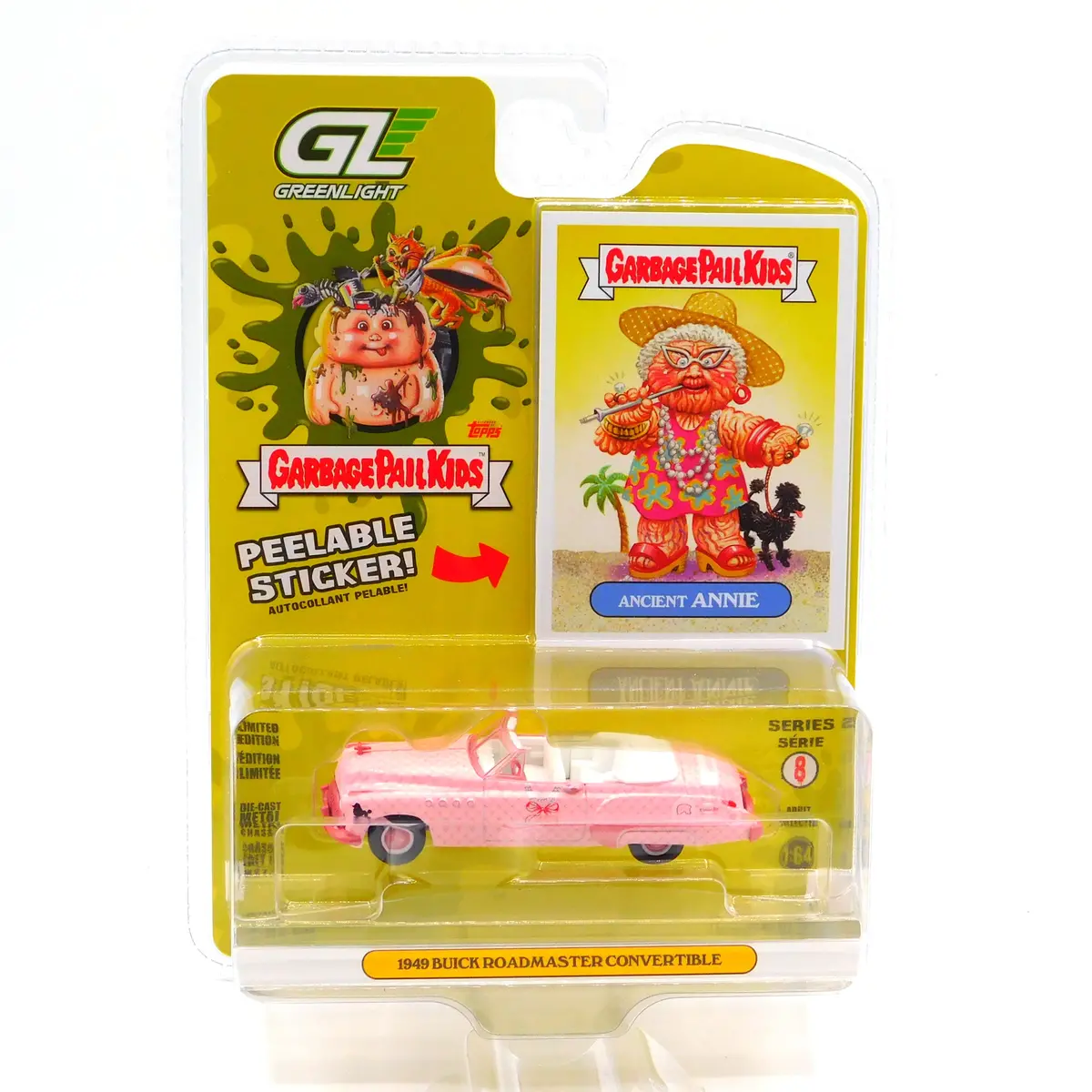 1949 Buick Roadmaster Ancient Annie 1:64 Diecast Garbage Pail Kids Series 8 1