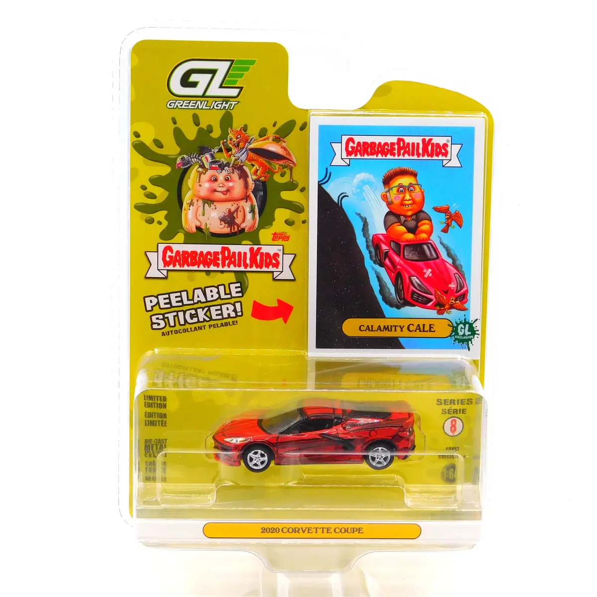 2020 Corvette Coupe Calamity Cale 1:64 Diecast Garbage Pail Kids Series 8 1