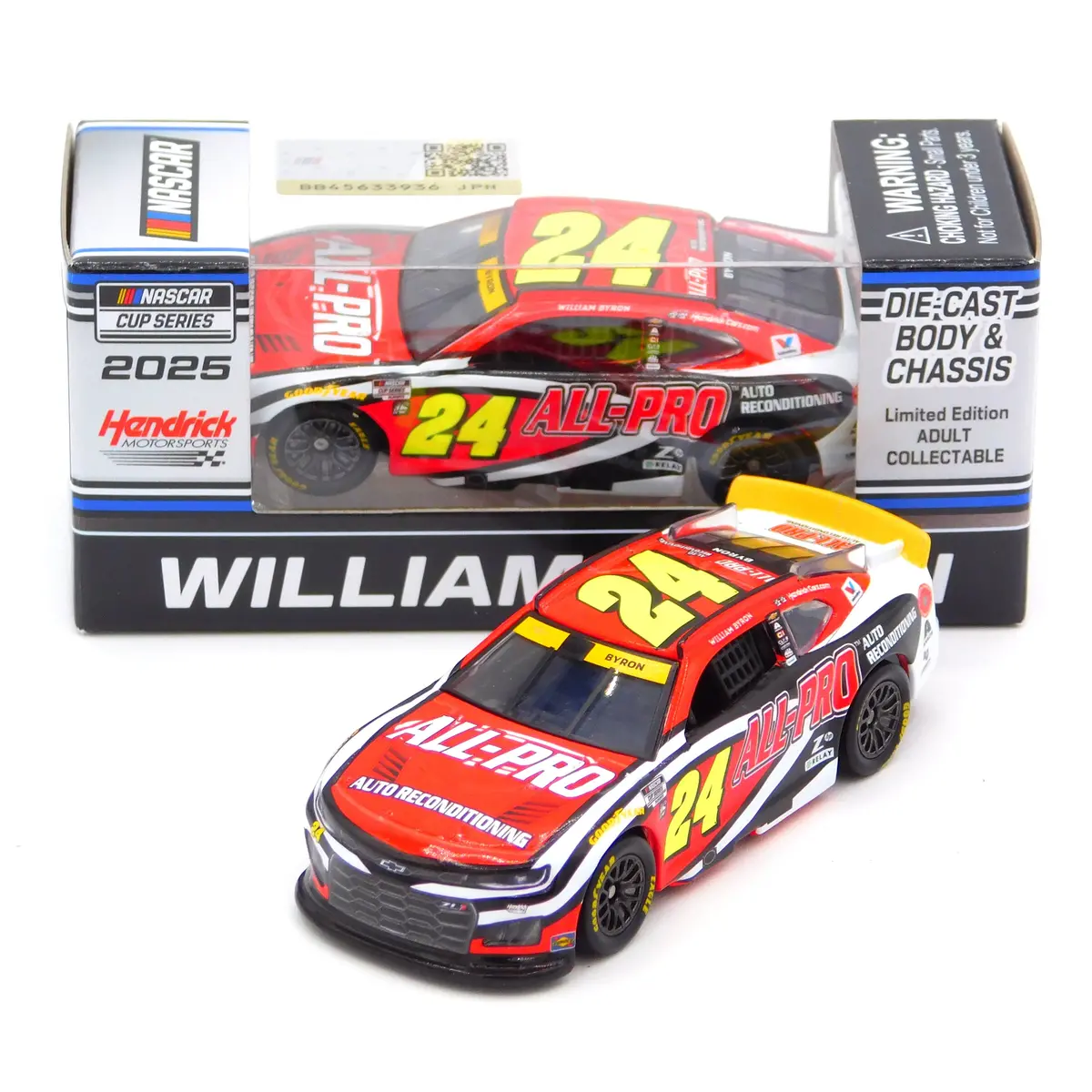 William Byron 2025 All-Pro 1:64 Nascar Diecast 1