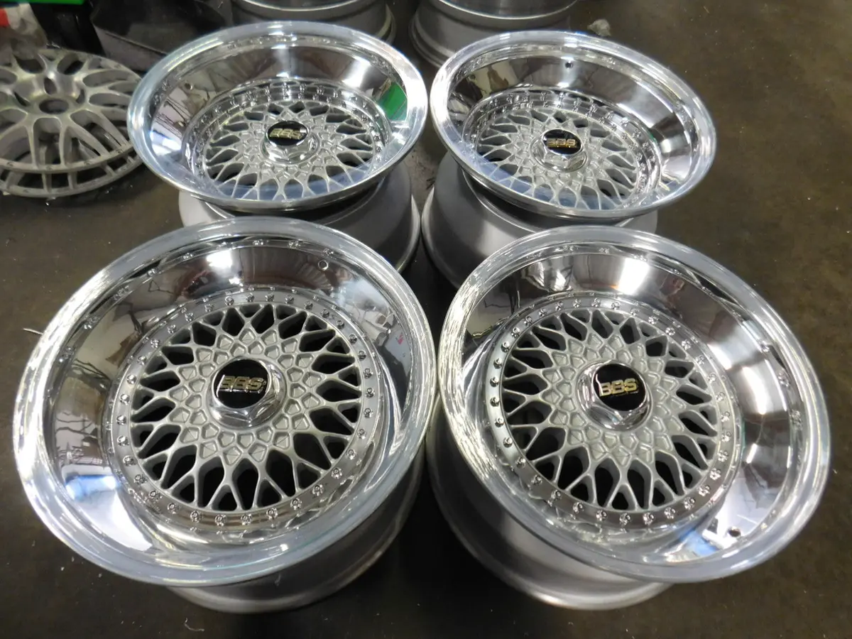 18-Inch BBS RS Silver Triple-Step Alloy Wheel – 5x114.3 Bolt Pattern