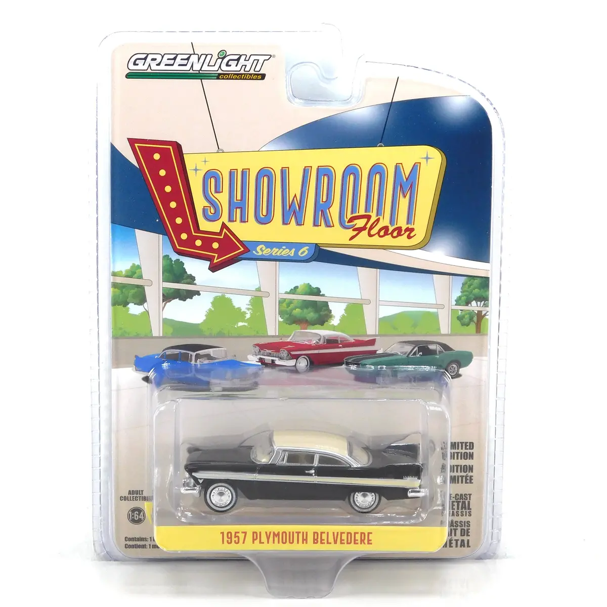 1957 Plymouth Belvedere 1:64 Diecast Showroom Floor Series 6 1