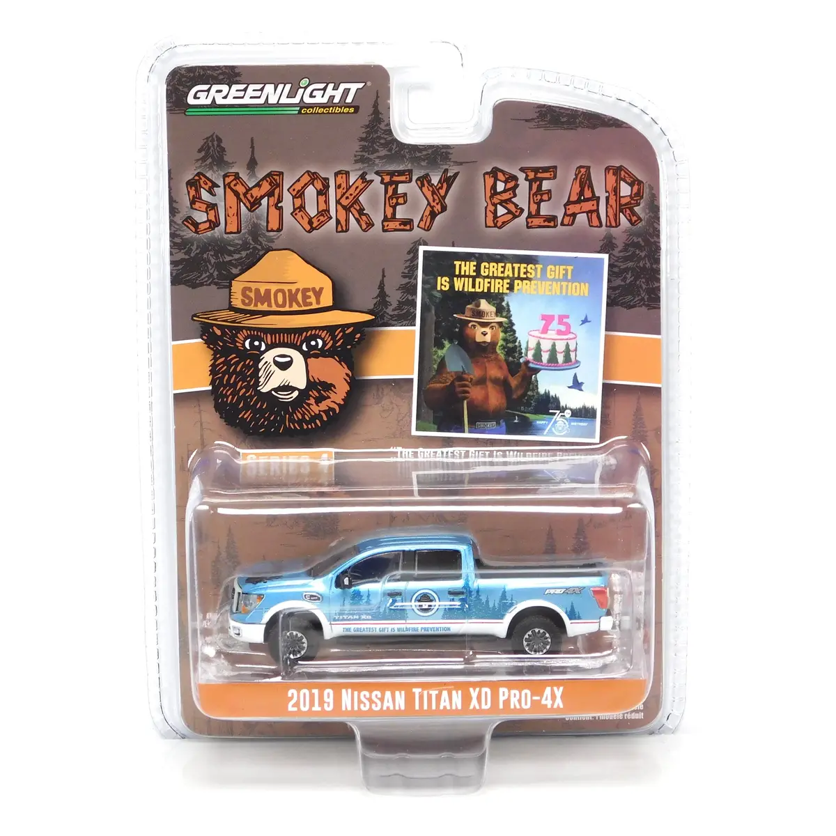 Smokey Bear 38070F 2019 Nissan Titan Xd Pro-4X 1:64 Diecast 1