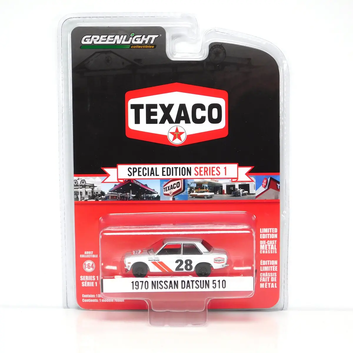 Texaco Special Edition 41165C 1970 Nissan Datsun 510 1:64 Diecast 1