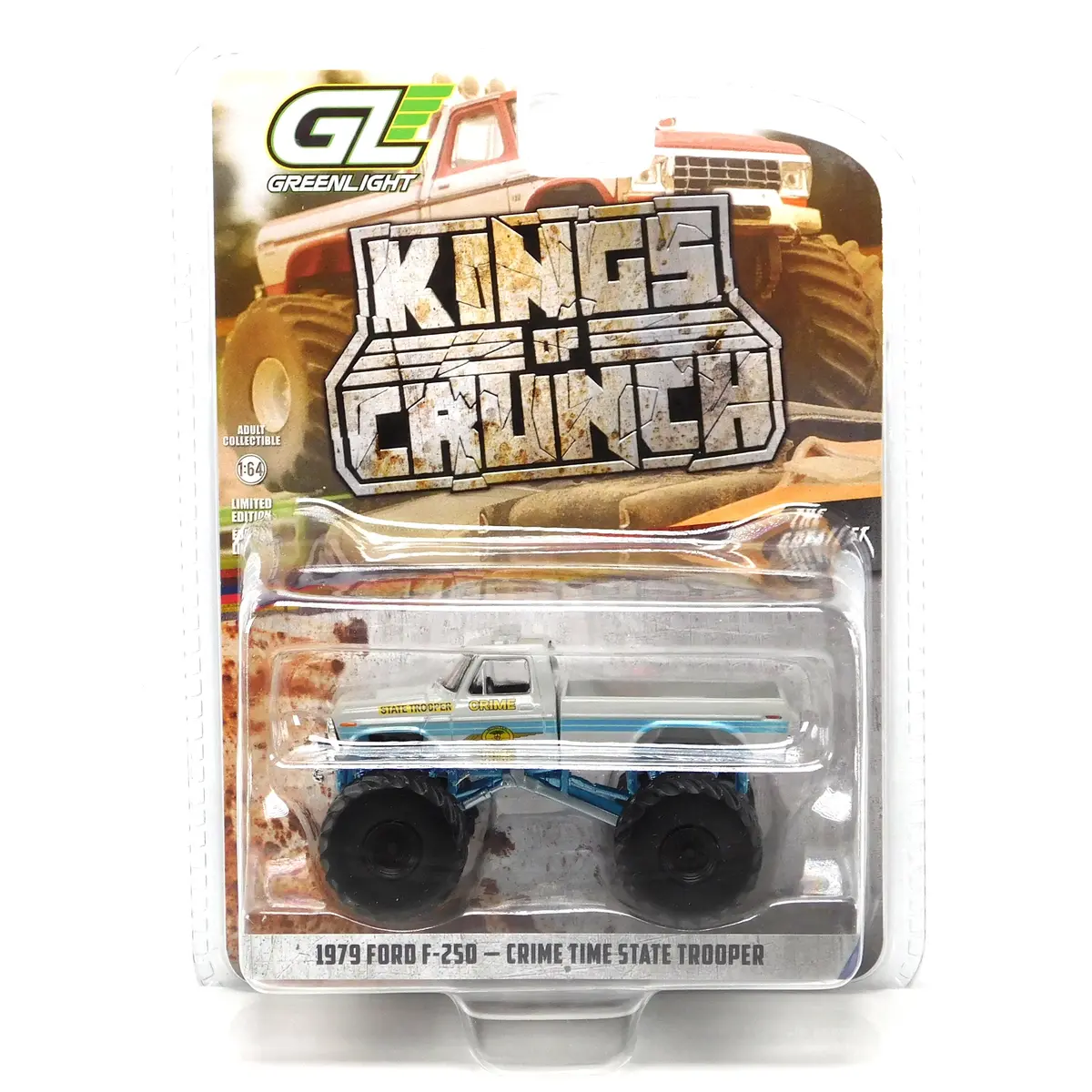 1979 Ford F-250 Crime Time State Trooper 1:64 Diecast Kings Of Crunch 1