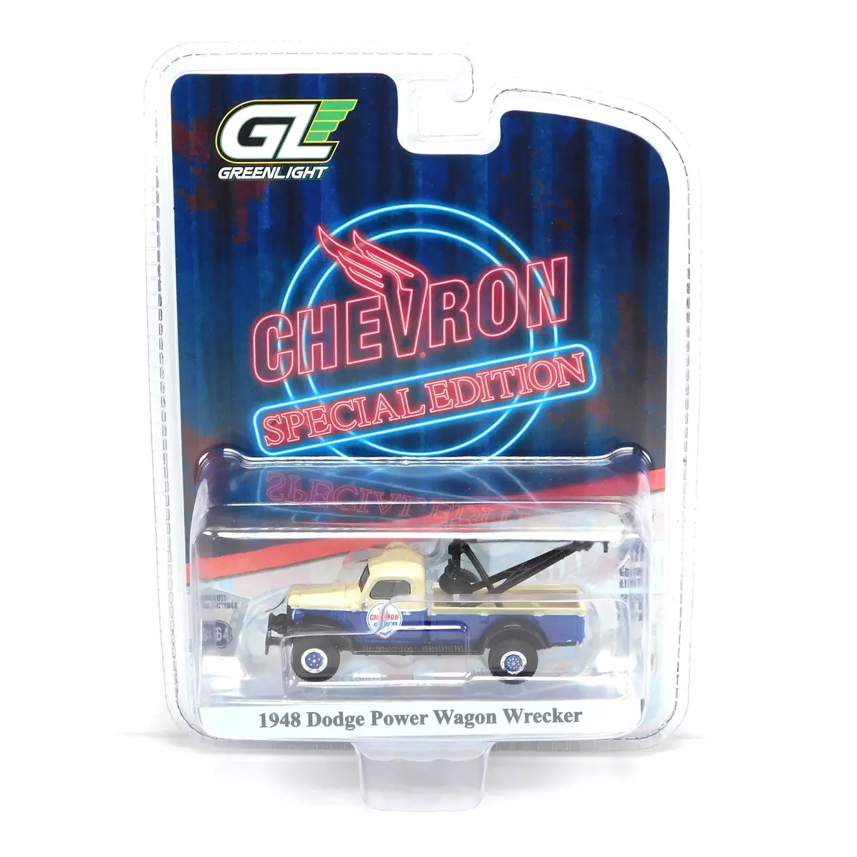 1948 Dodge Power Wagon Wrecker 1:64 Diecast Chevron Special Edition Series 1 1