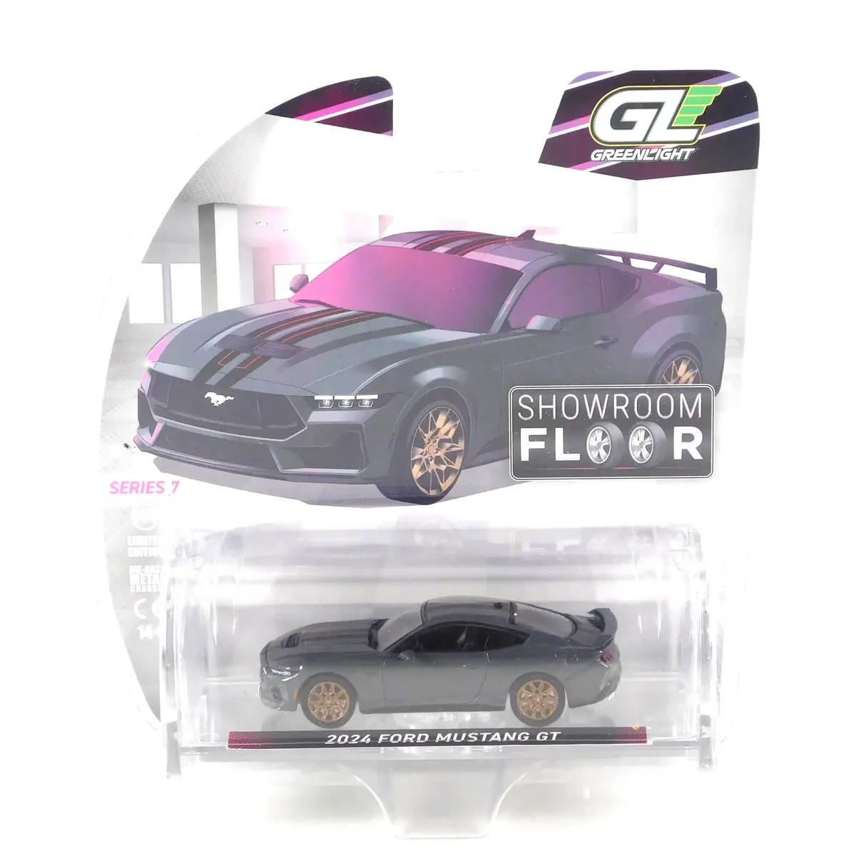 2024 Ford Mustang Gt 1:64 Diecast Showroom Floor Series 7 1