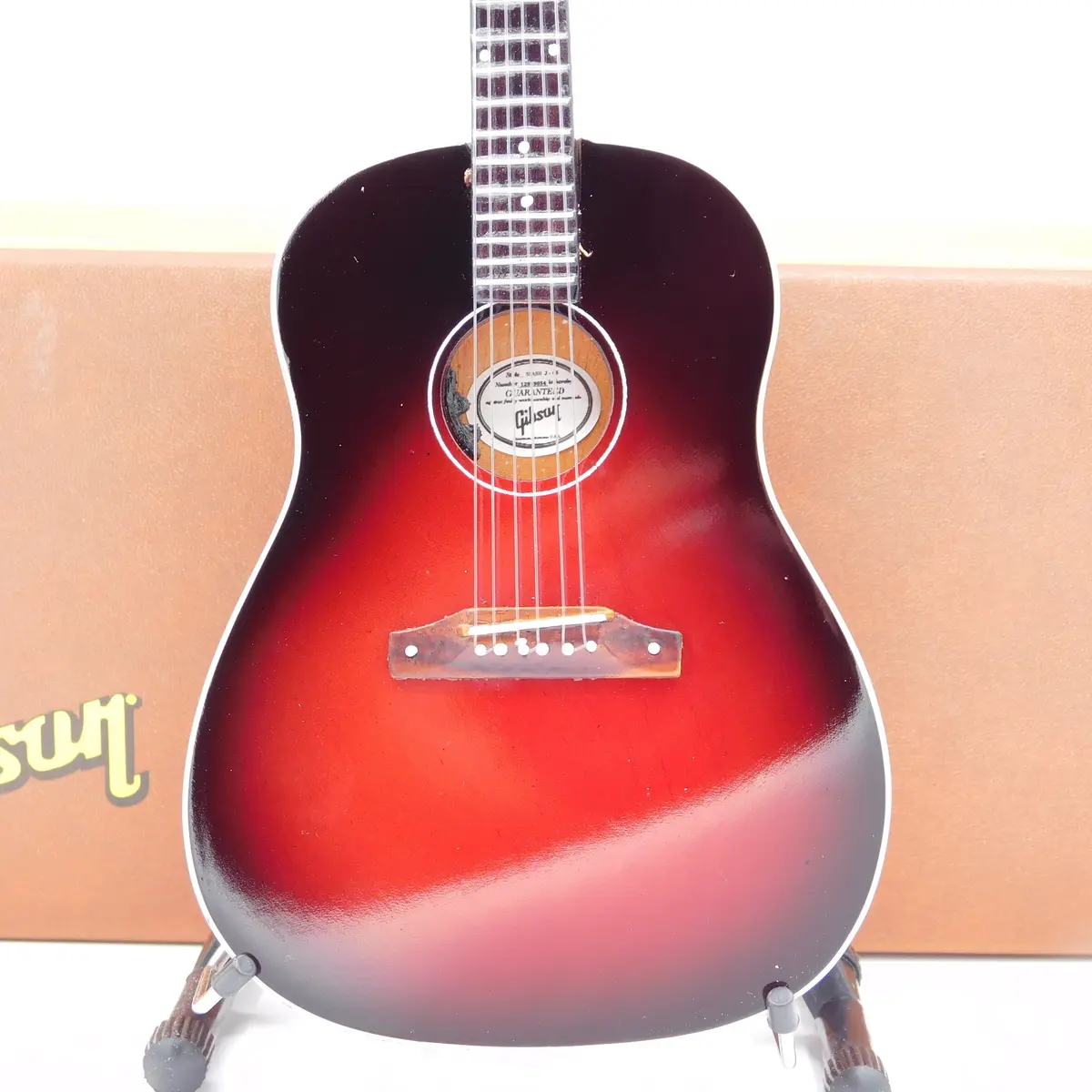 Axe Heaven Slash Gibson J-45 Vermillion Burst Acoustic Miniature Guitar Replica 2