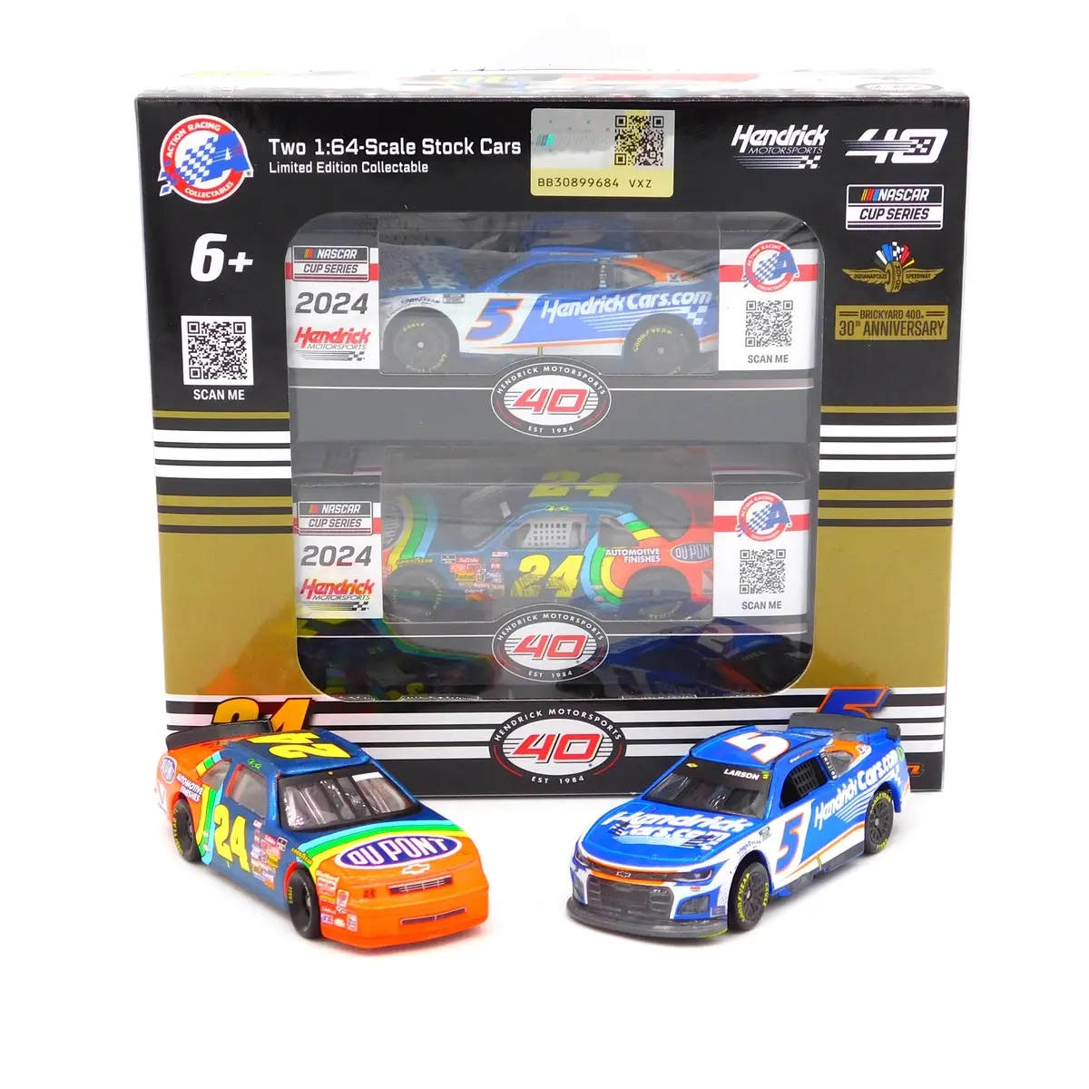 Hendrick Motorsports 30 Year Brickyard 400 Bookend 2024 Race Win 2 Car Set 1:64 Nascar Diecast 1