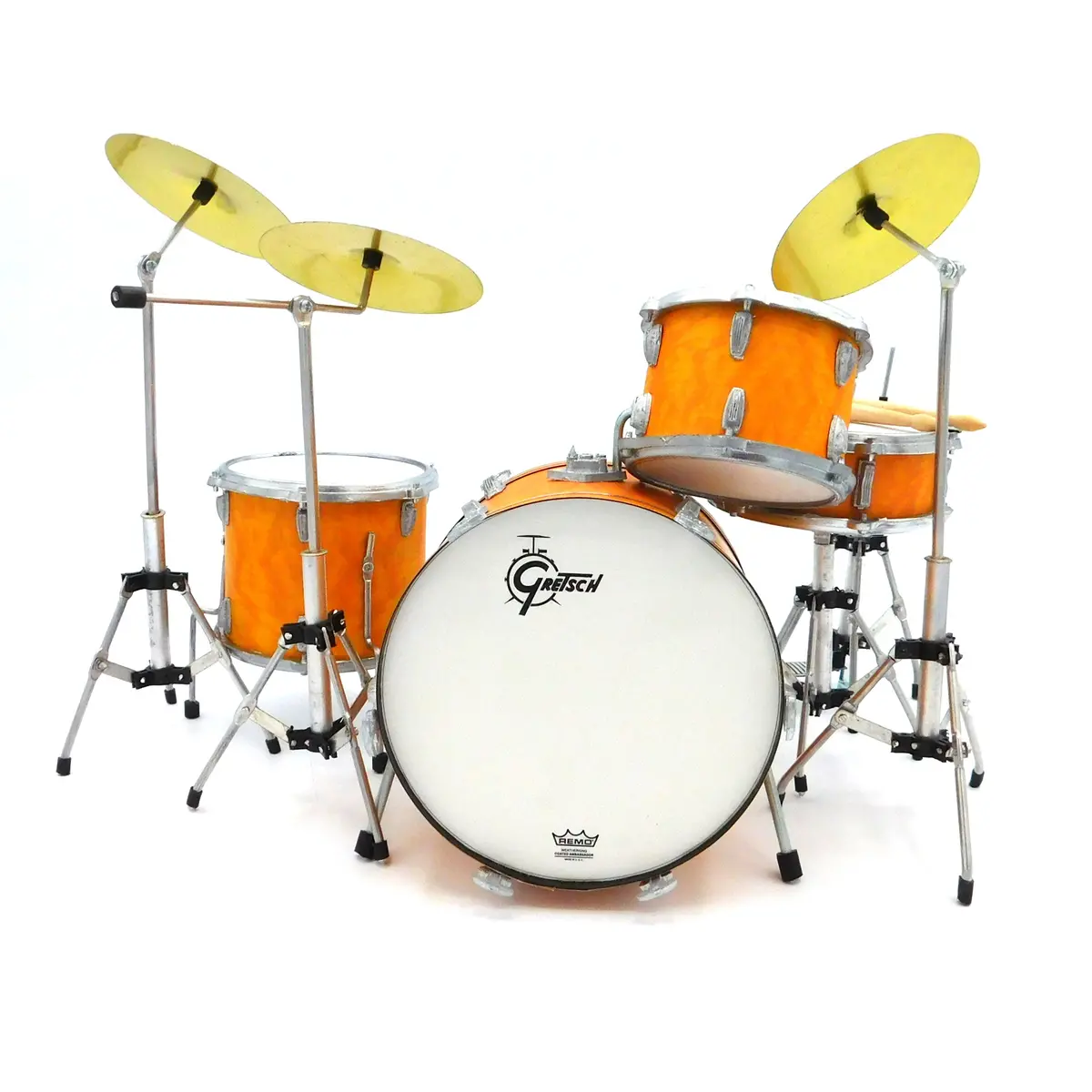 Axe Heaven Charlie Watts Gretsch Drum Kit Miniature Drum Kit Replica 1