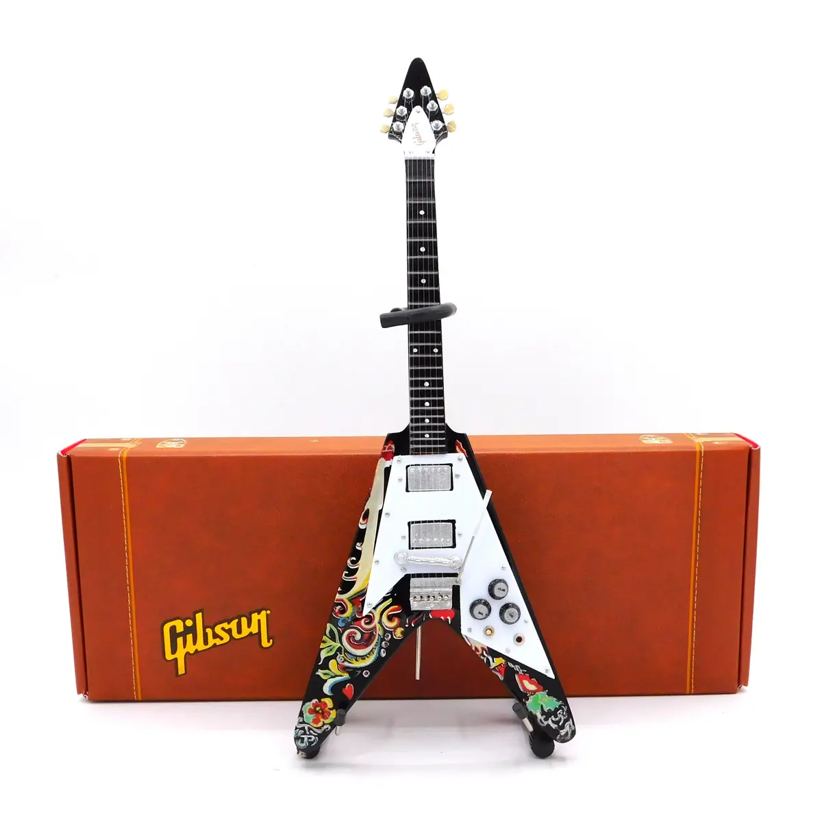Axe Heaven Jimi Hendrix Gibson Flying V Miniature Guitar Replica 1