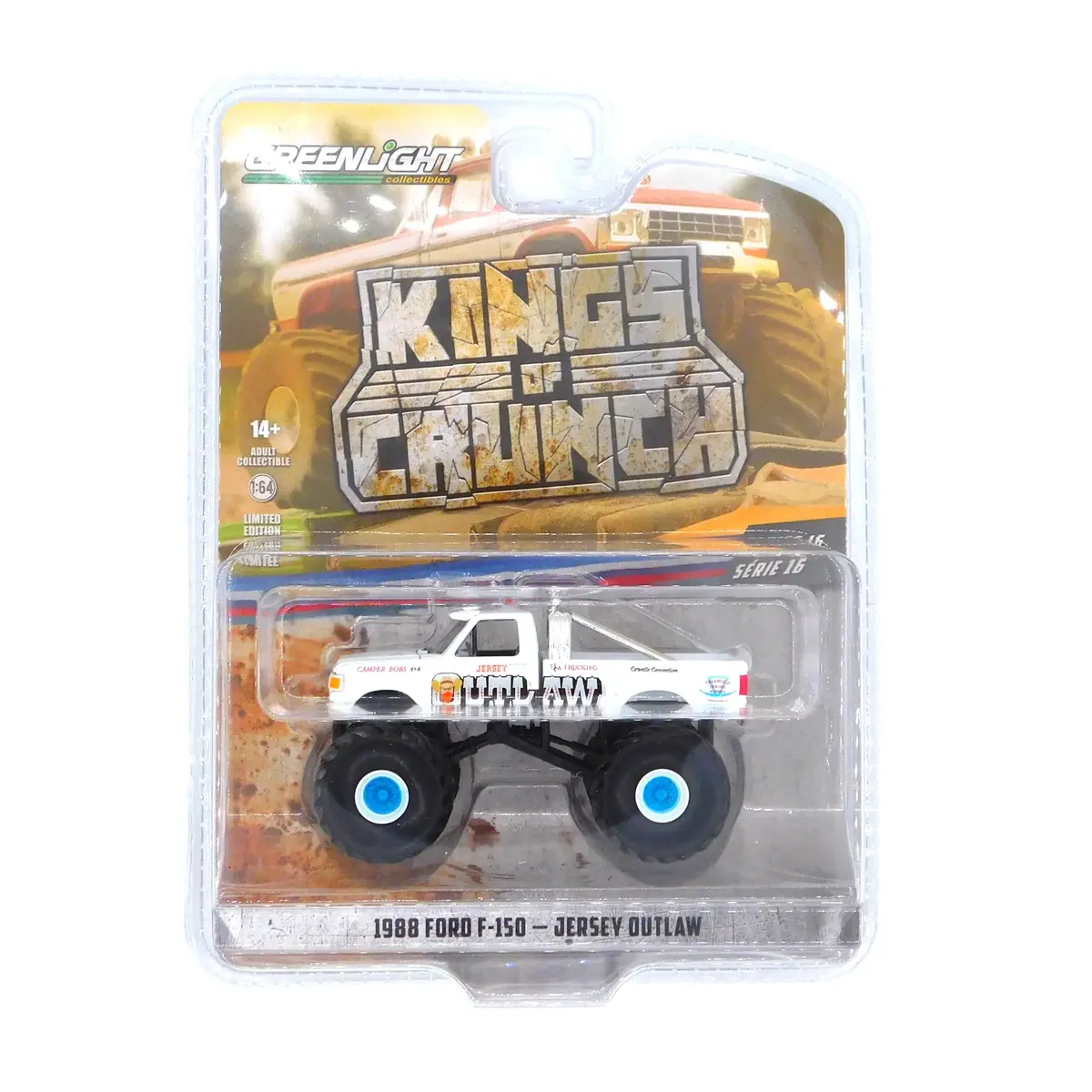1988 Ford F-150 Jersey Outlaw 1:64 Diecast Kings Of Crunch Series 16 1