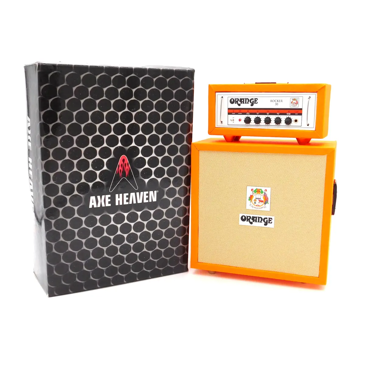 Axe Heaven Orange Rocker 30 Miniature Amplifier Replica 1