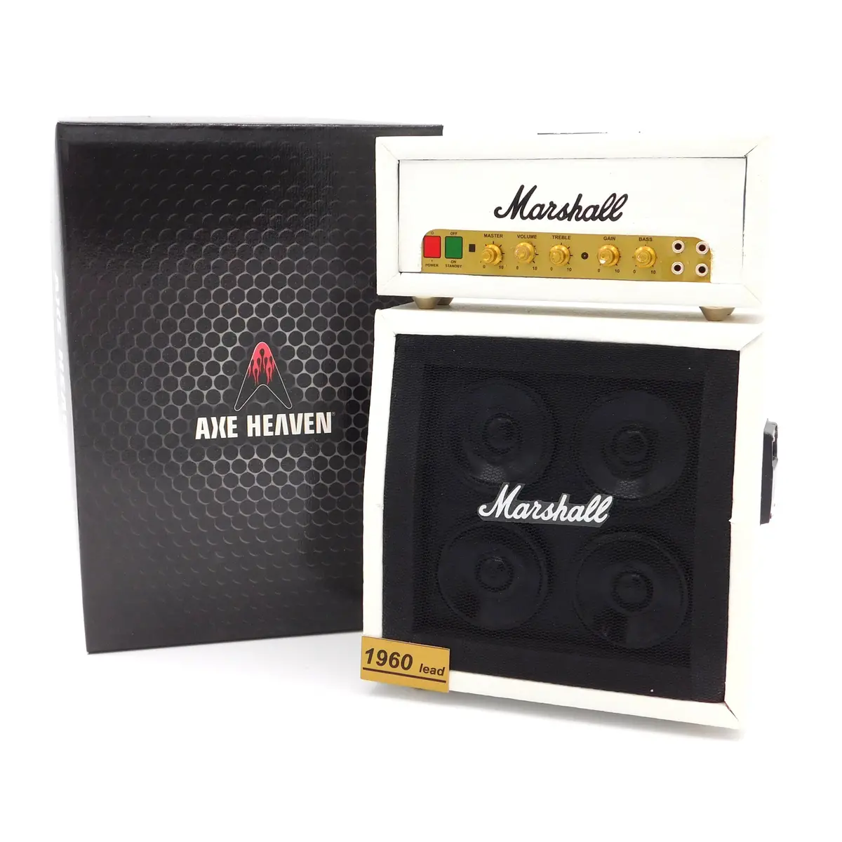 Axe Heaven Marshall Jvm Half Stack White Miniature Amplifier Replica 1
