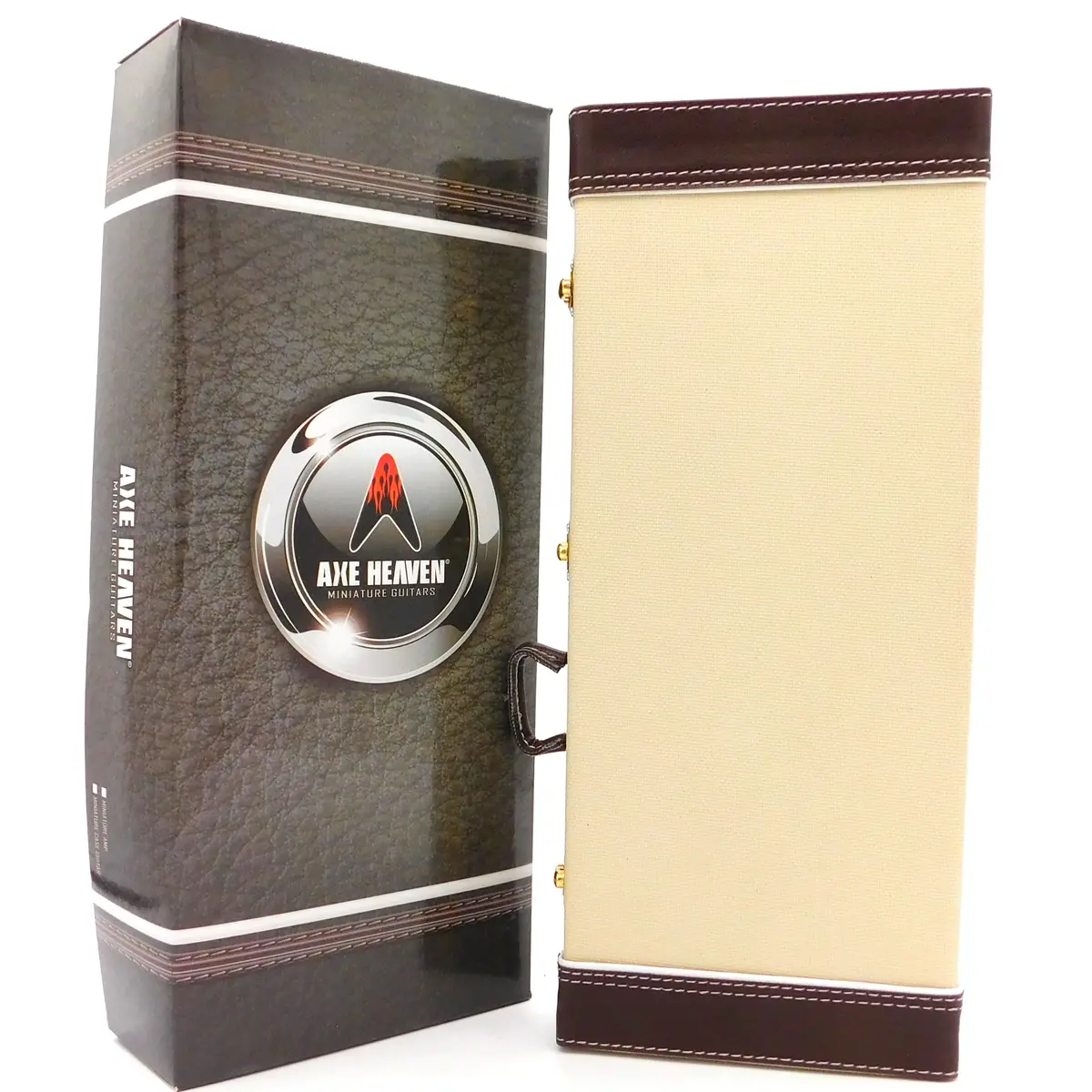 Axe Heaven Fender 60Th Anniversary Hardshell Case Brown Miniature Guitar Replica 1