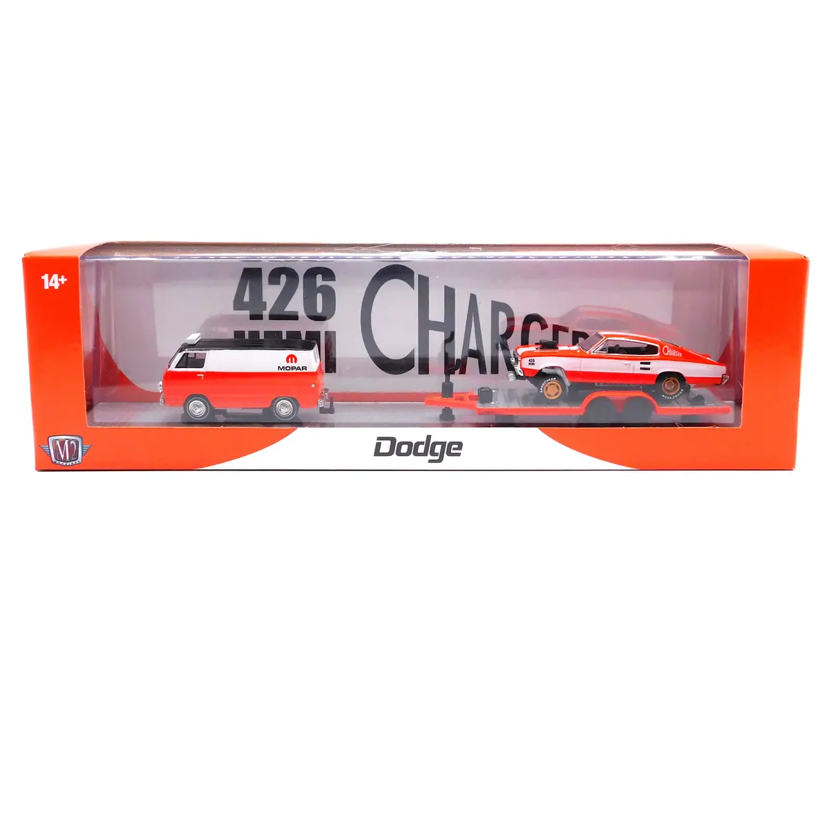 1967 Dodge A100 & 1966 Charger M2 Machines 1:64 Scale Auto Haulers Release 87 1