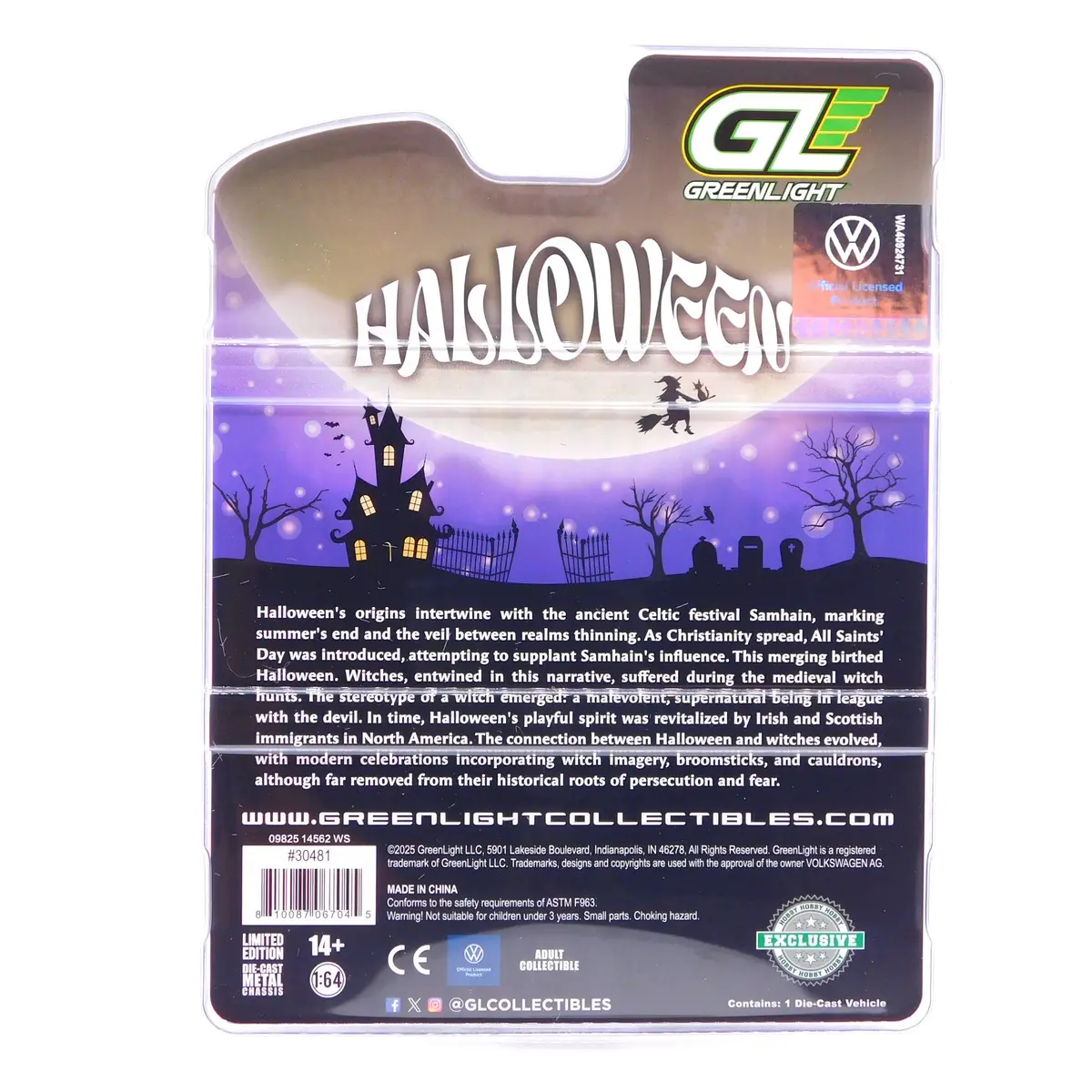 Volkswagen Type 2 Panel Van Halloween 2025 1:64 Diecast Hobby Exclusive 2