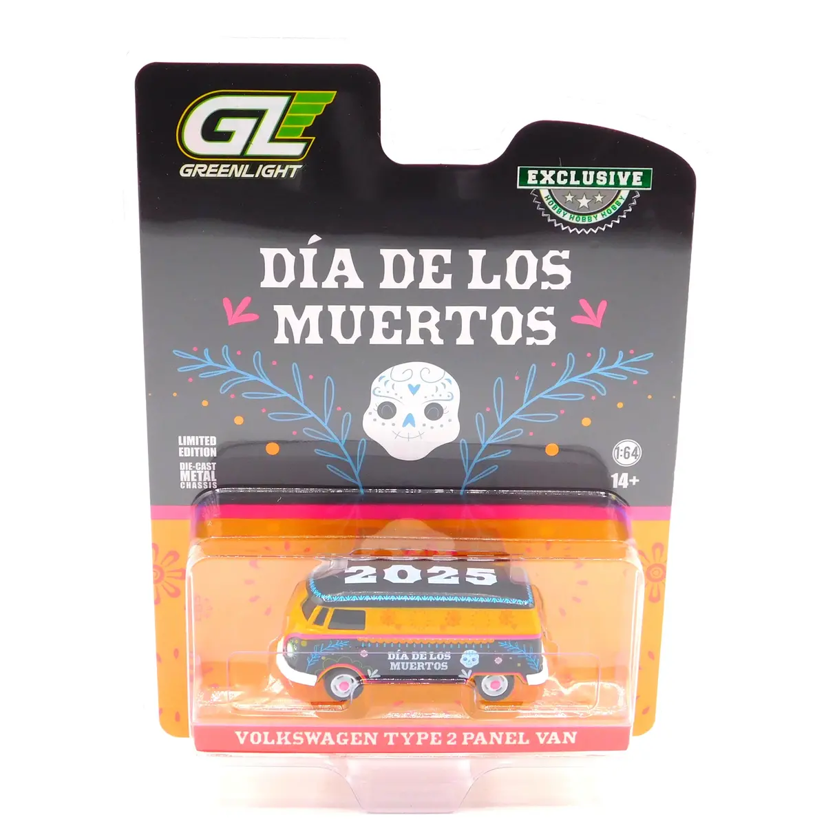 Volkswagen Type 2 Panel Van Dia De Los Muertos 2025 1:64 Diecast Hobby Exclusive 1