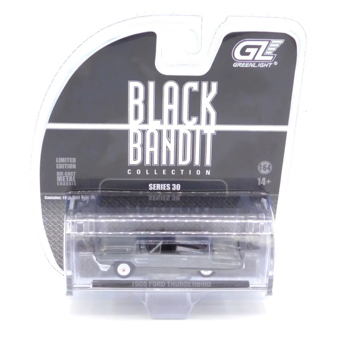 Raw Machine 1965 Ford Thunderbird  1:64 Diecast Black Bandit Series 30 1