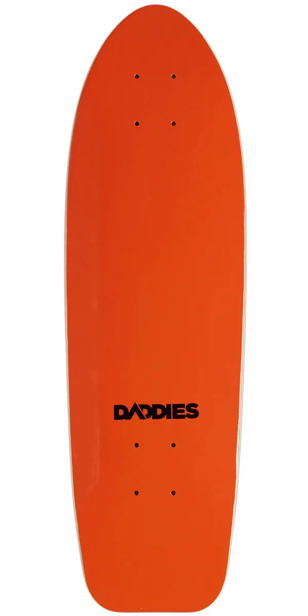 Daddies Logo Cruiser Skateboard Deck - Orange 1