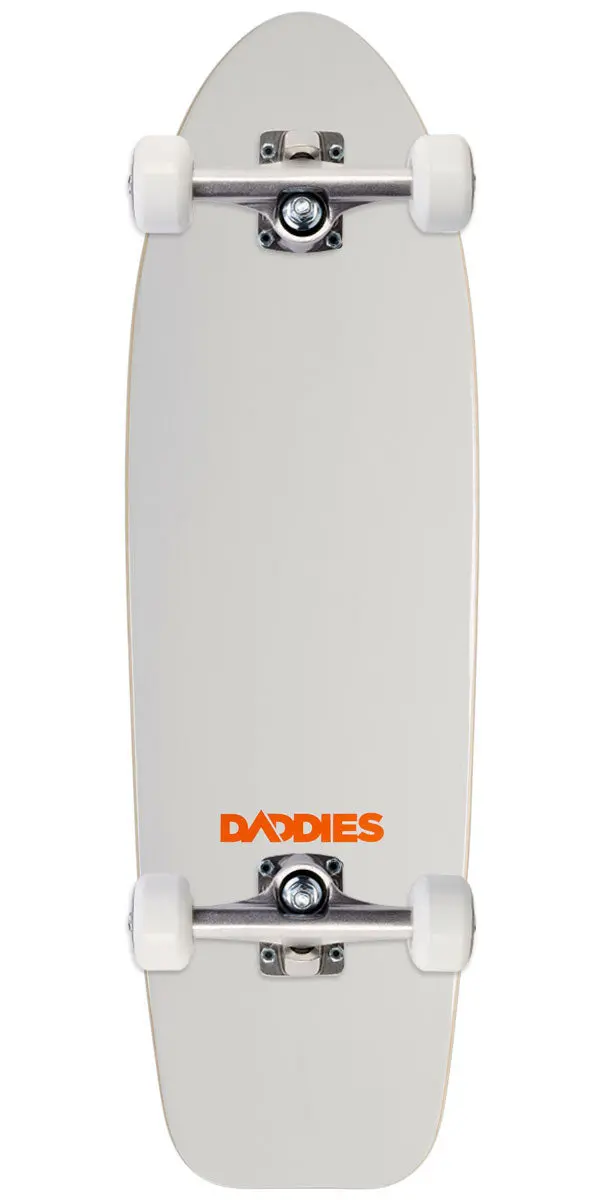 Daddies Logo Cruiser Skateboard Complete - White 1