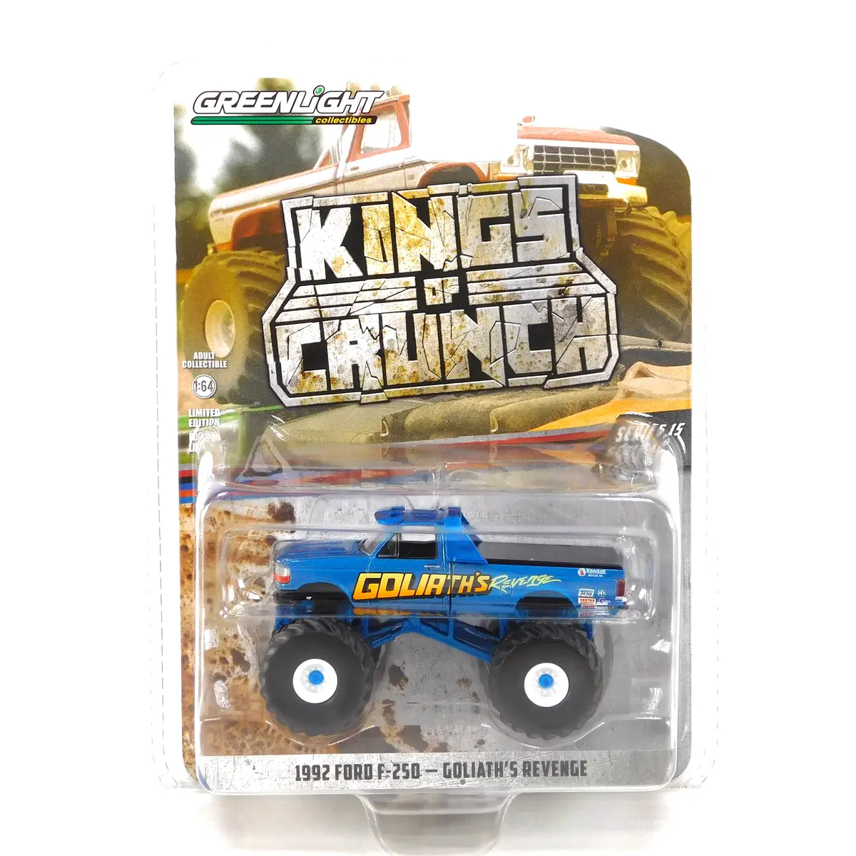 Kings Of Crunch 49150F 1992 Ford F-250 Goliath’S Revenge 1:64 Diecast 1