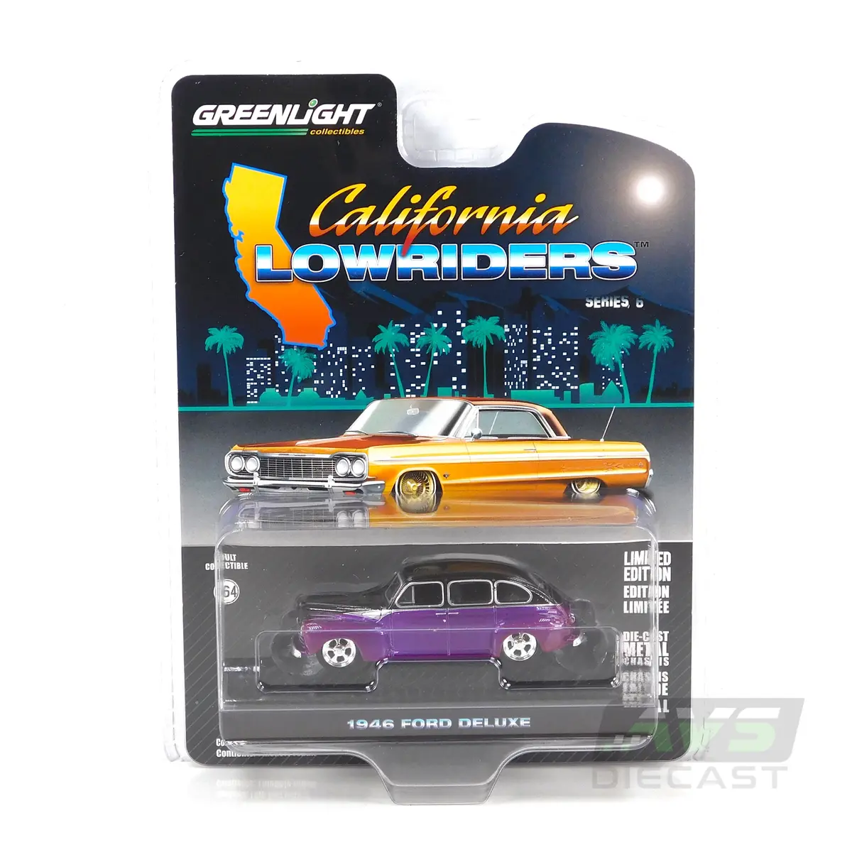 1946 Ford Fordor Super Deluxe 1:64 Diecast California Lowriders Series 6 1