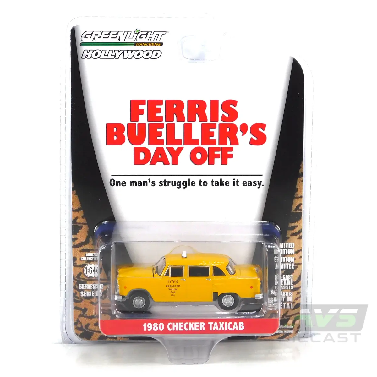 Hollywood 62030C 1980 Checker Taxicab Ferris Bueller's Day Off 1:64 Diecast 1