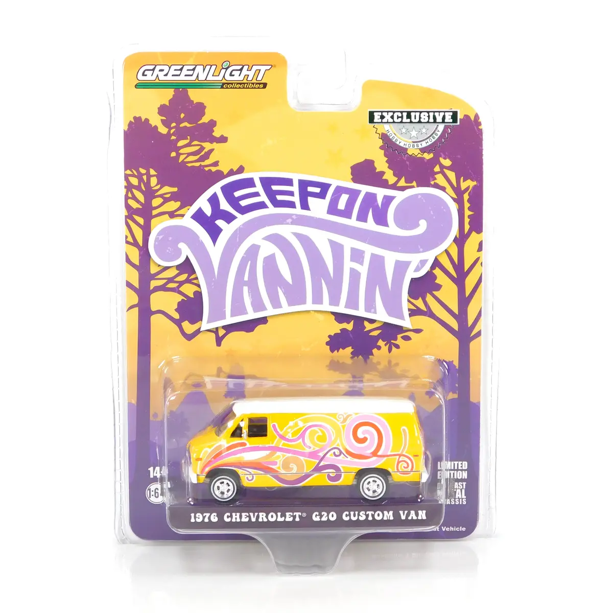 Hobby Exclusive 30476 Vannin' 1976 Chevrolet G20 Custom Van 1:64 Diecast 1