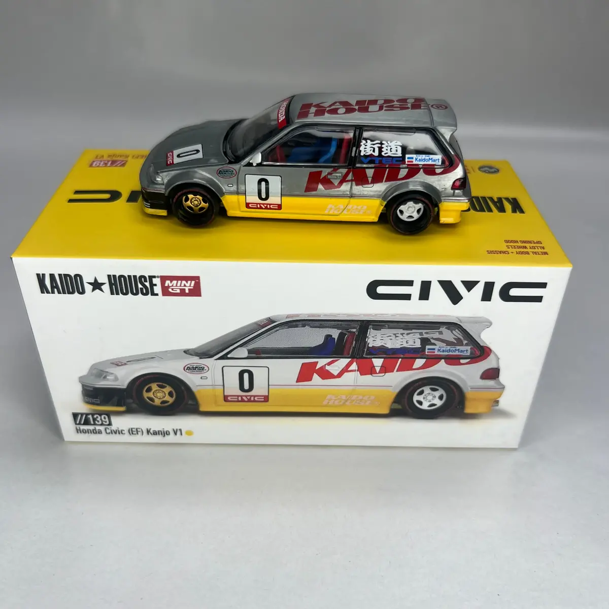 Chase Kaido House X Mini Gt 1:64 #139 Honda Civic Ef Kanjo V1 1