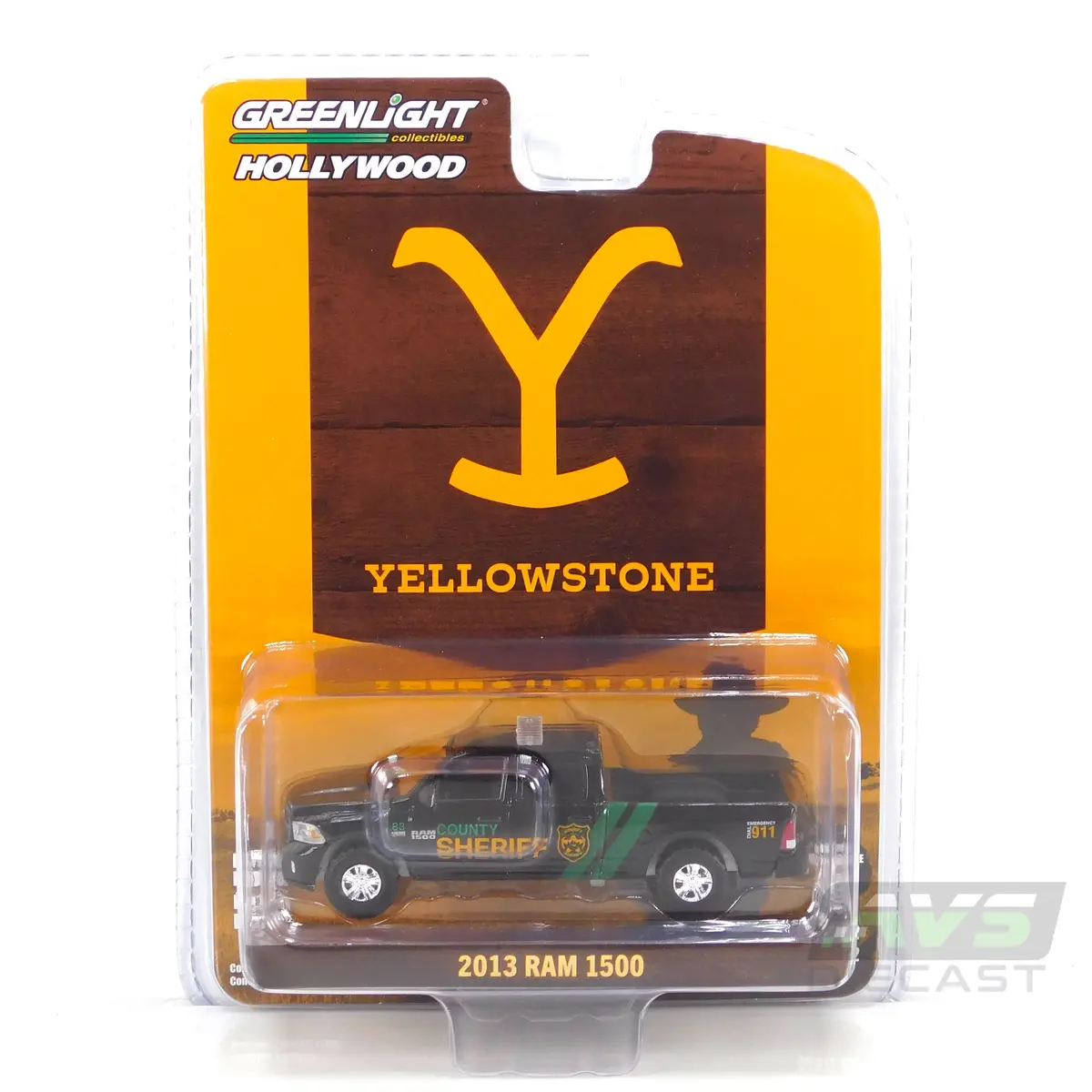 Hollywood 62030A 2013 Ram 1500 Yellowstone Sherriff 1:64 Diecast 1