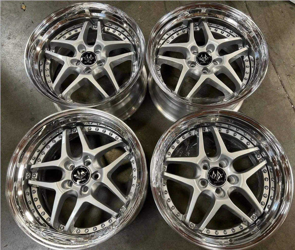 18-Inch GMR Evoke Step Silver Alloy Wheels – 5x100mm Bolt Pattern
