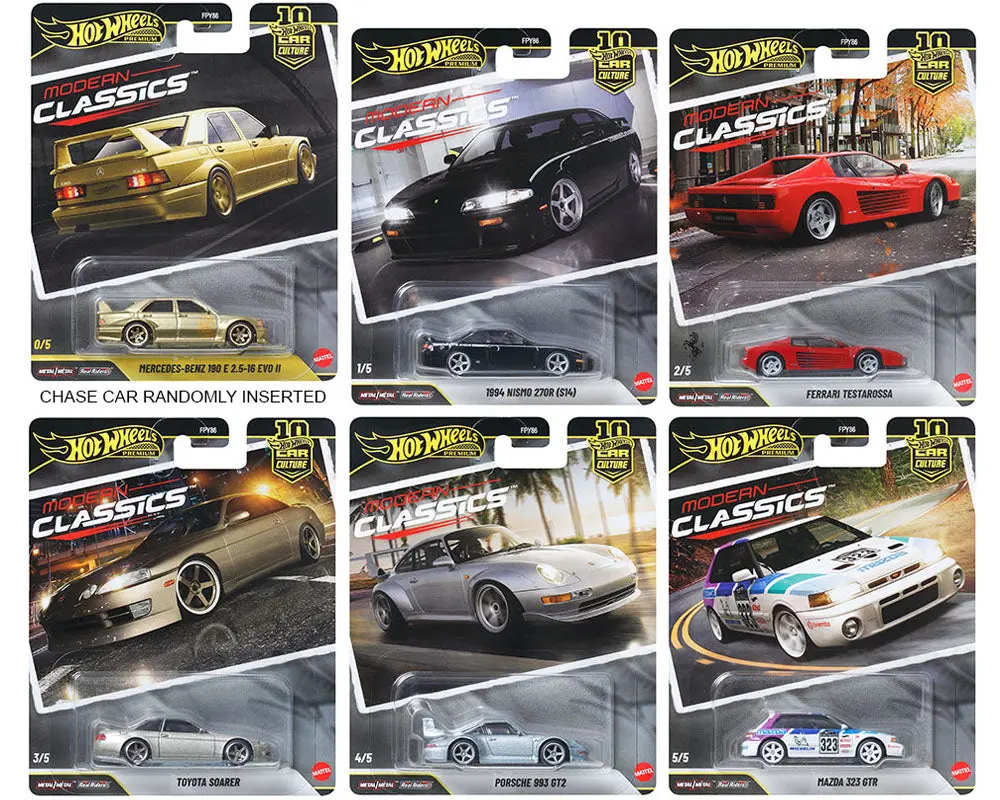 (Coming Soon) Hot Wheels 1:64 Car Culture 10Th Anniversary 2026 S Case – Modern Classics Assortment 1
