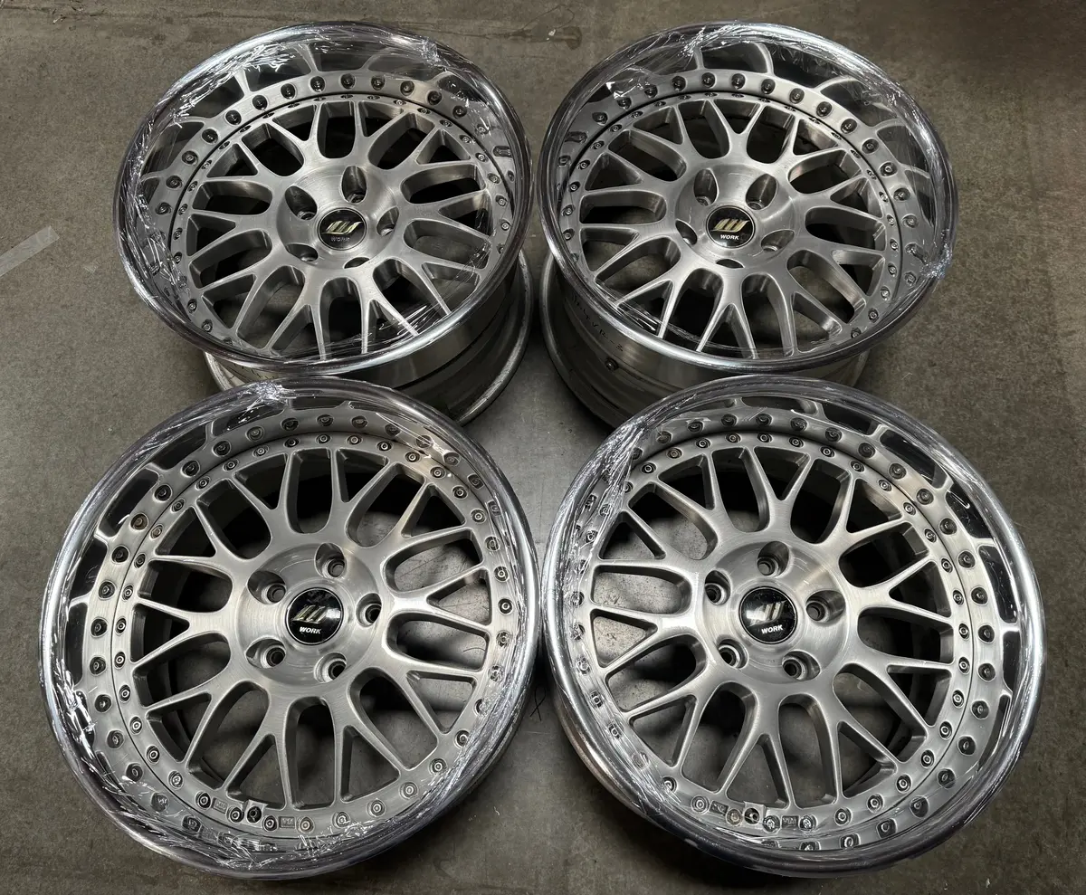 17-Inch Work VS-XX Alloy Wheel — 5x114.3 Bolt Pattern, Brushed Finish