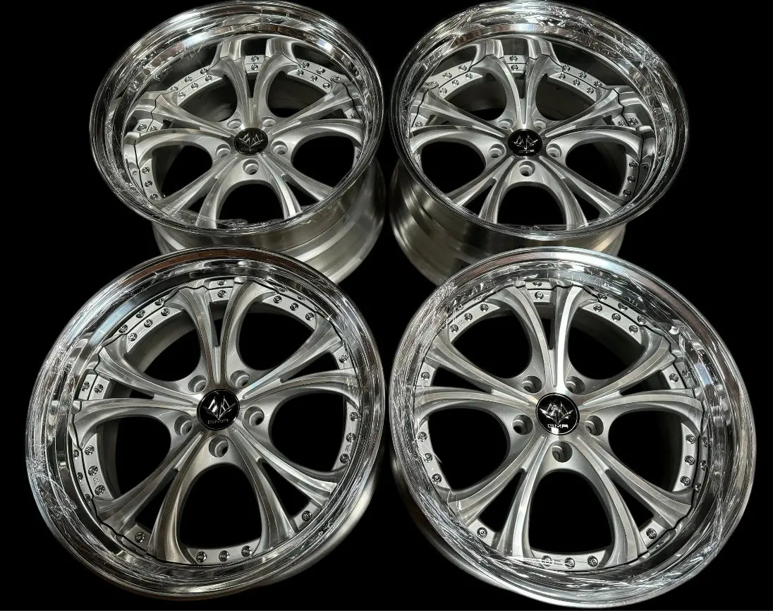 19-Inch GMR Venom Step-Lip Alloy Wheel — 5x114.3 Bolt Pattern with Diamond-Cut Finish