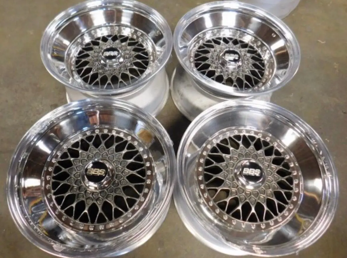 18-Inch BBS RS Triple-Step Alloy Wheel — 5x114.3 Bolt Pattern, Matte Grey Finish — Built to Order