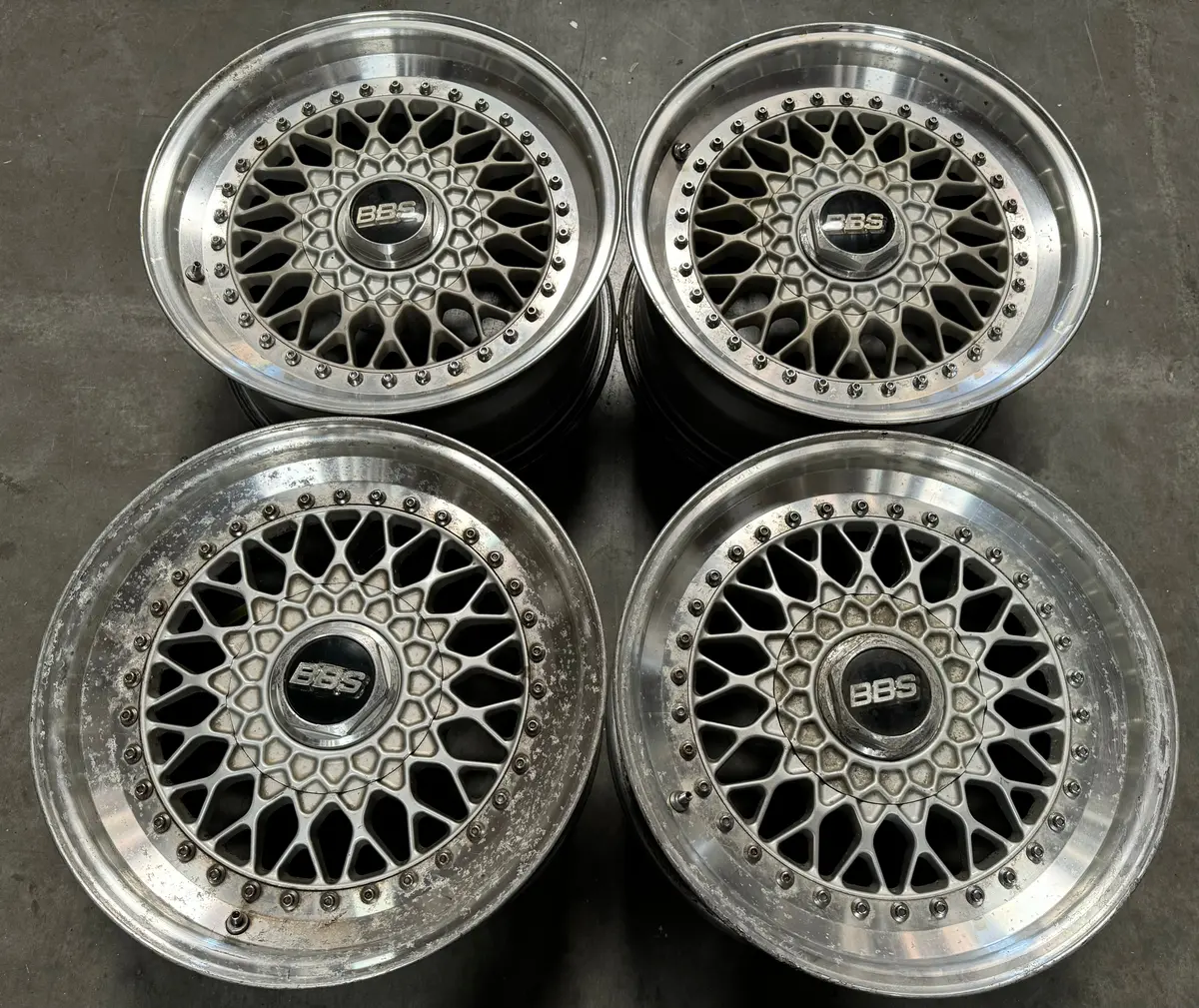 16" BBS RS Forged Alloy Wheels – 5x114.3mm Bolt Circle